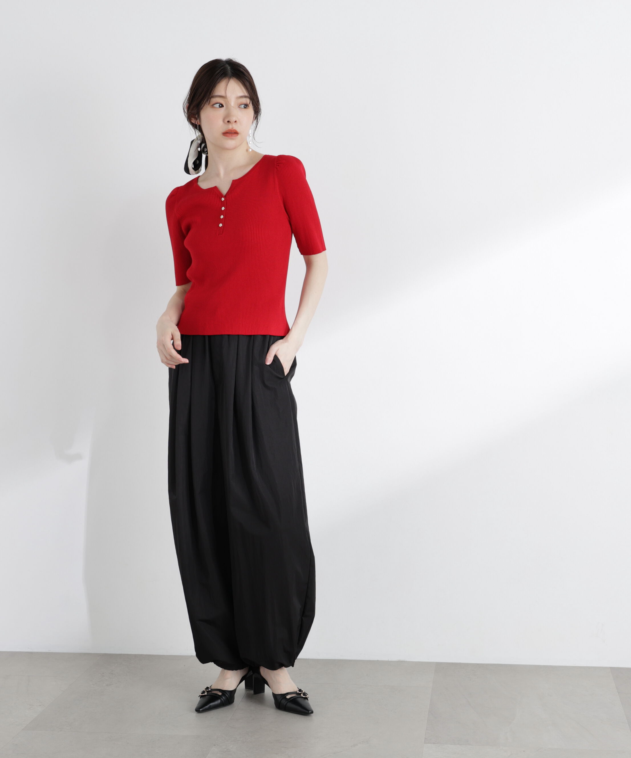 PROPORTION BODY DRESSING「ヘンリーネックニット 26SS」|ニット・セーター|