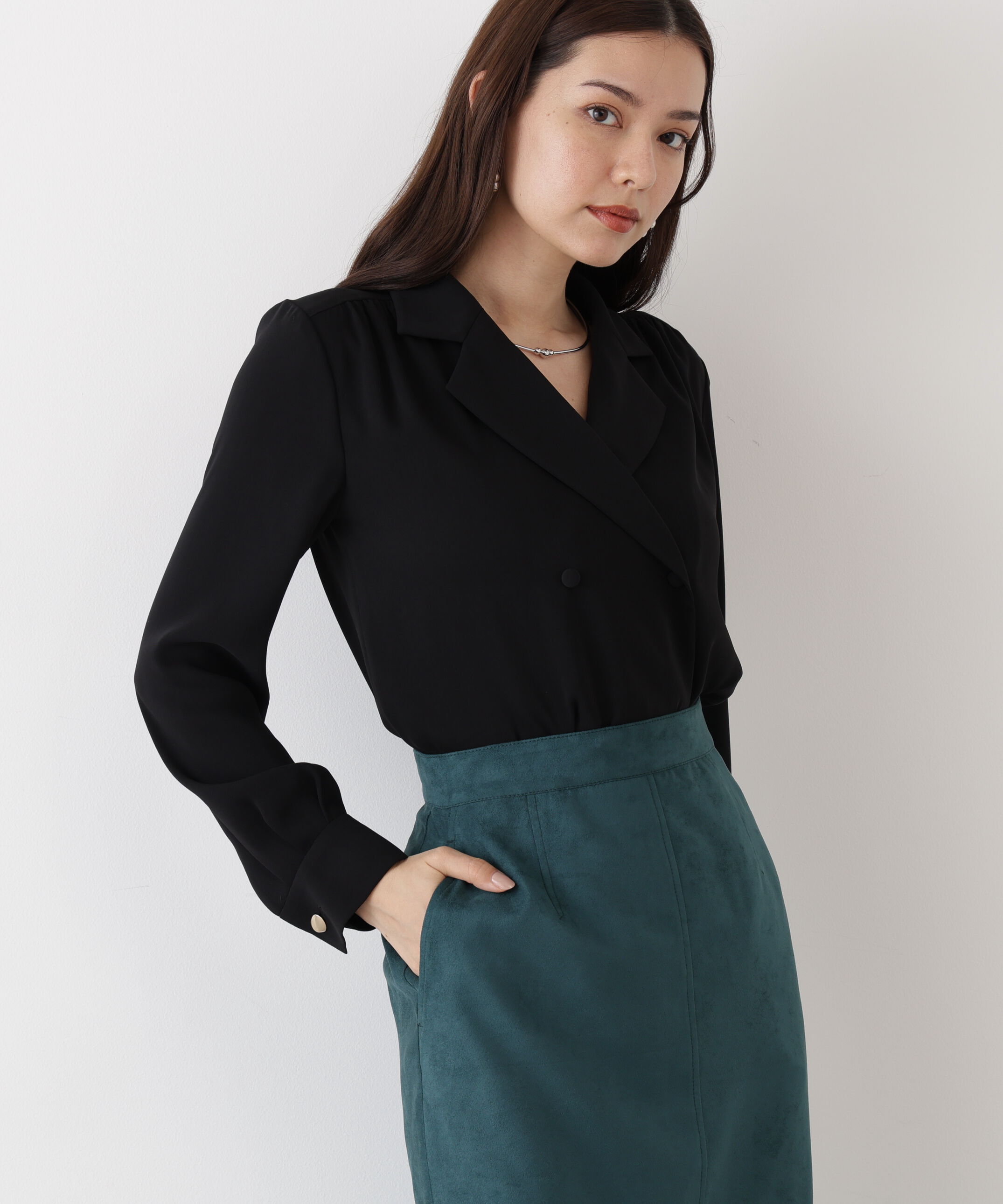  「◆ダブルブレストブラウス」|シャツ・ブラウス|