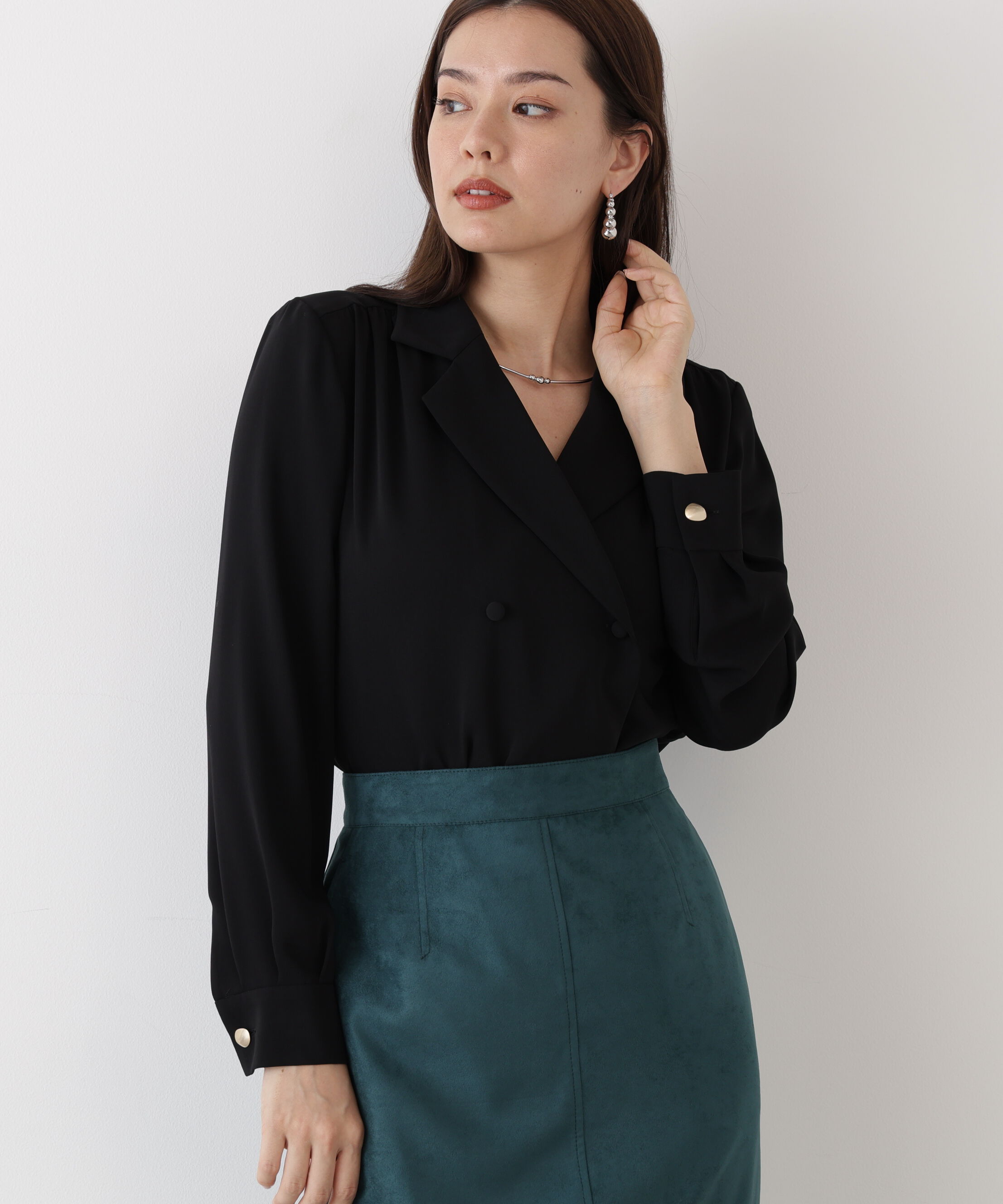  「◆ダブルブレストブラウス」|シャツ・ブラウス|