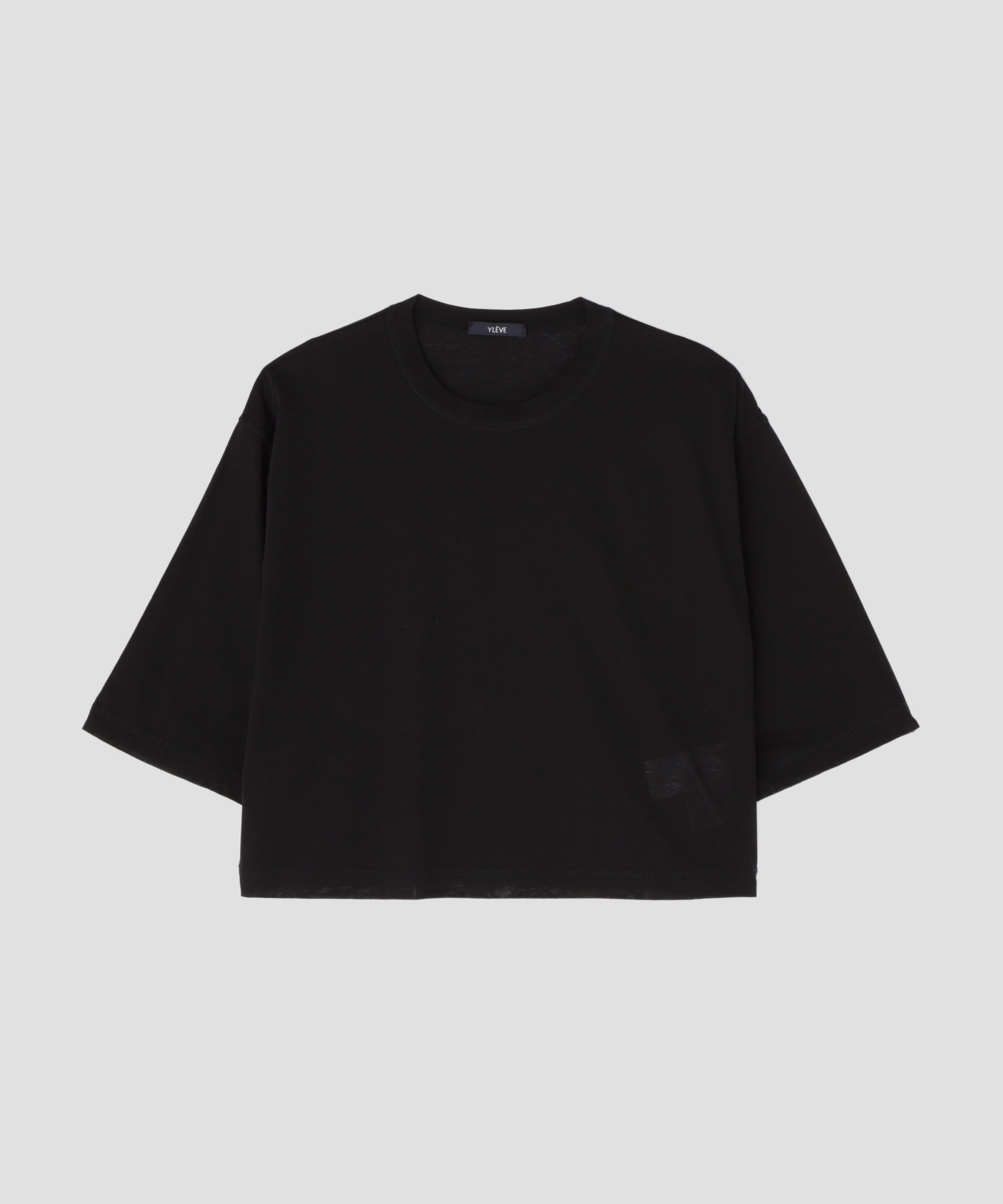 YLEVE 「YLEVE / COTTON SHEER JERSEY SHORT SLEEVE PULL OVER」|Tシャツ・カットソー|ブラック
