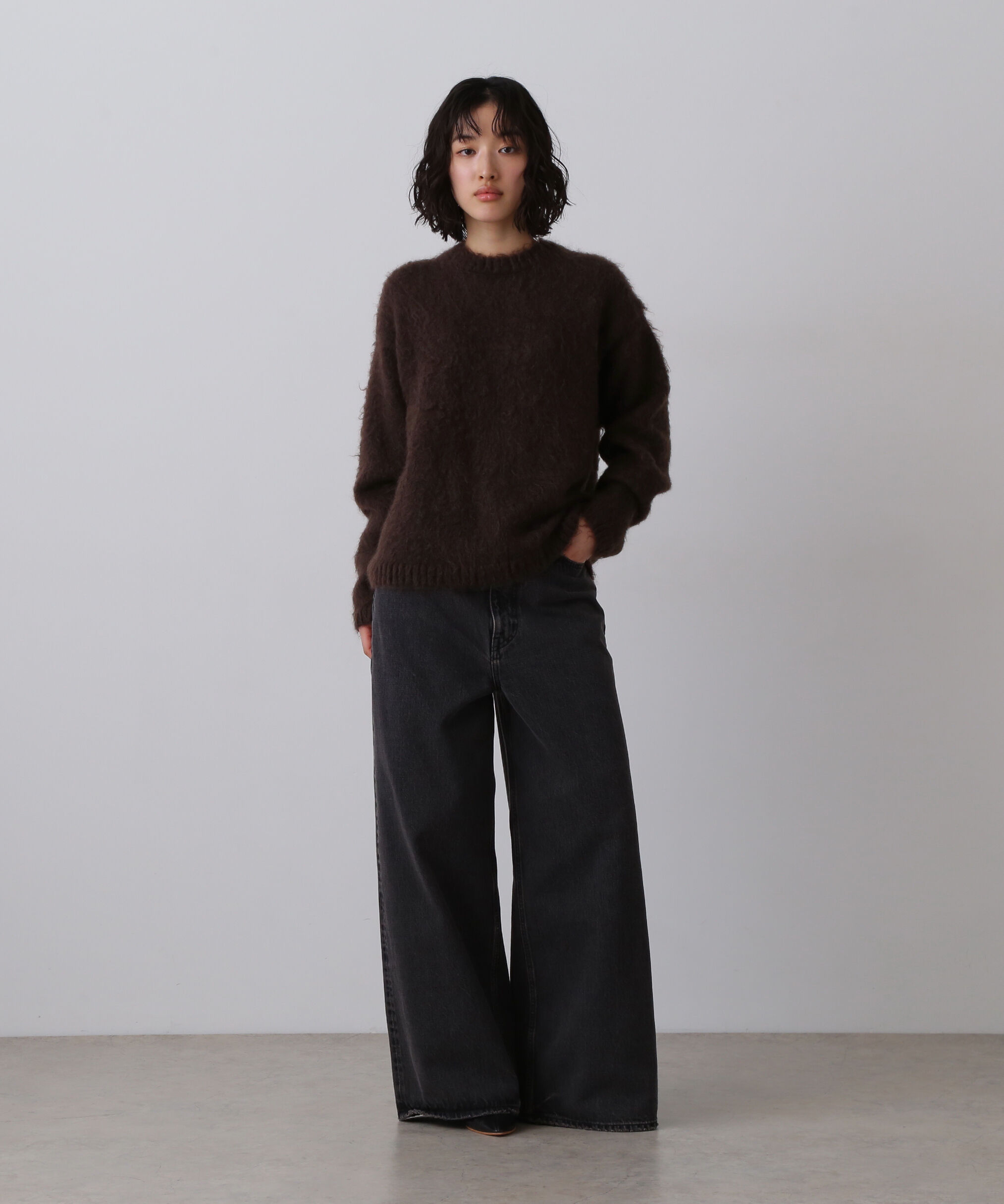 YLEVE 「YLEVE / MOHAIR NAPPING KNIT PULL OVER」|ニット・セーター|
