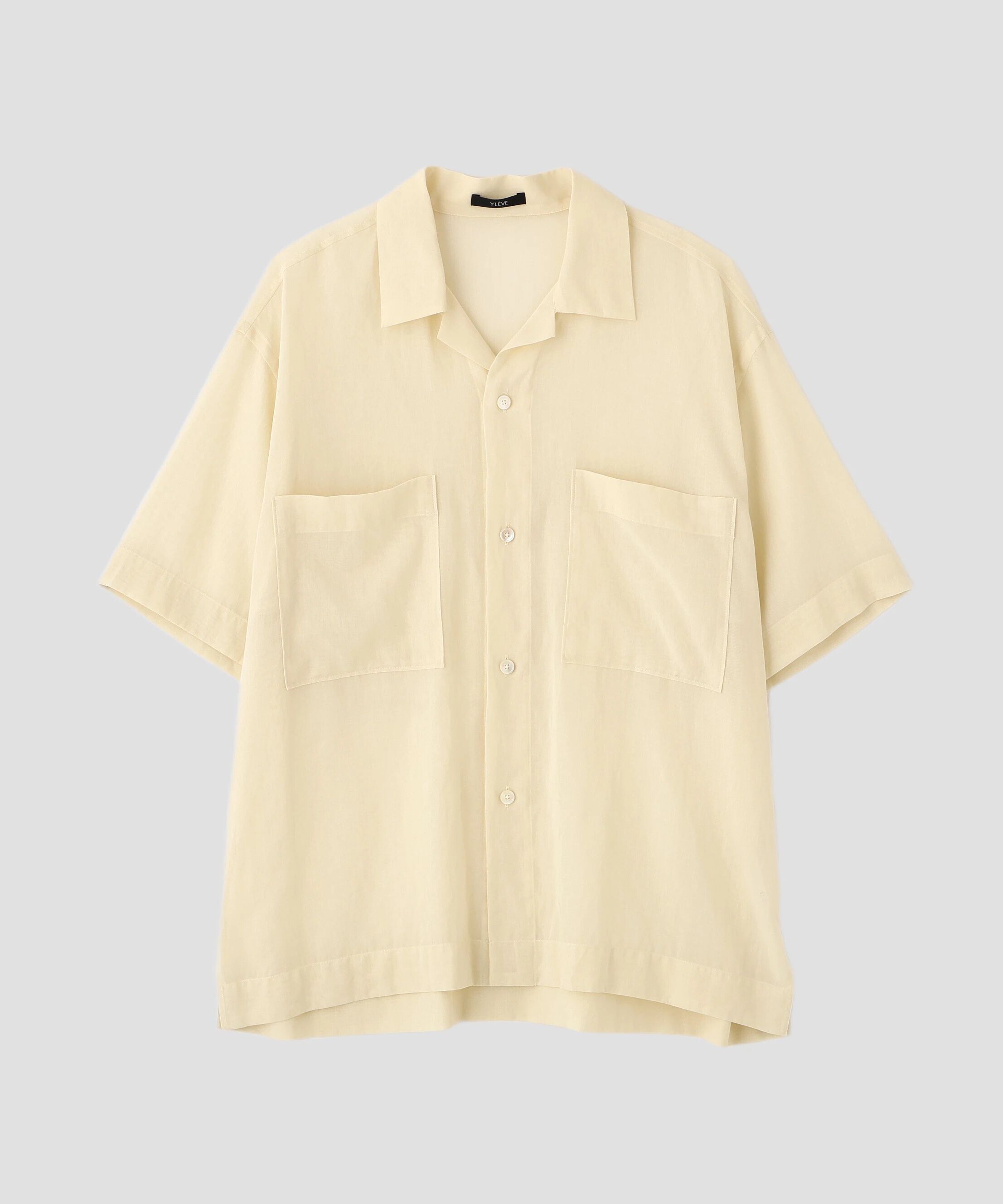 YLEVE 「YLEVE / COTTON VOILE LAWN OPEN COLLAR SHIRT」|シャツ・ブラウス|