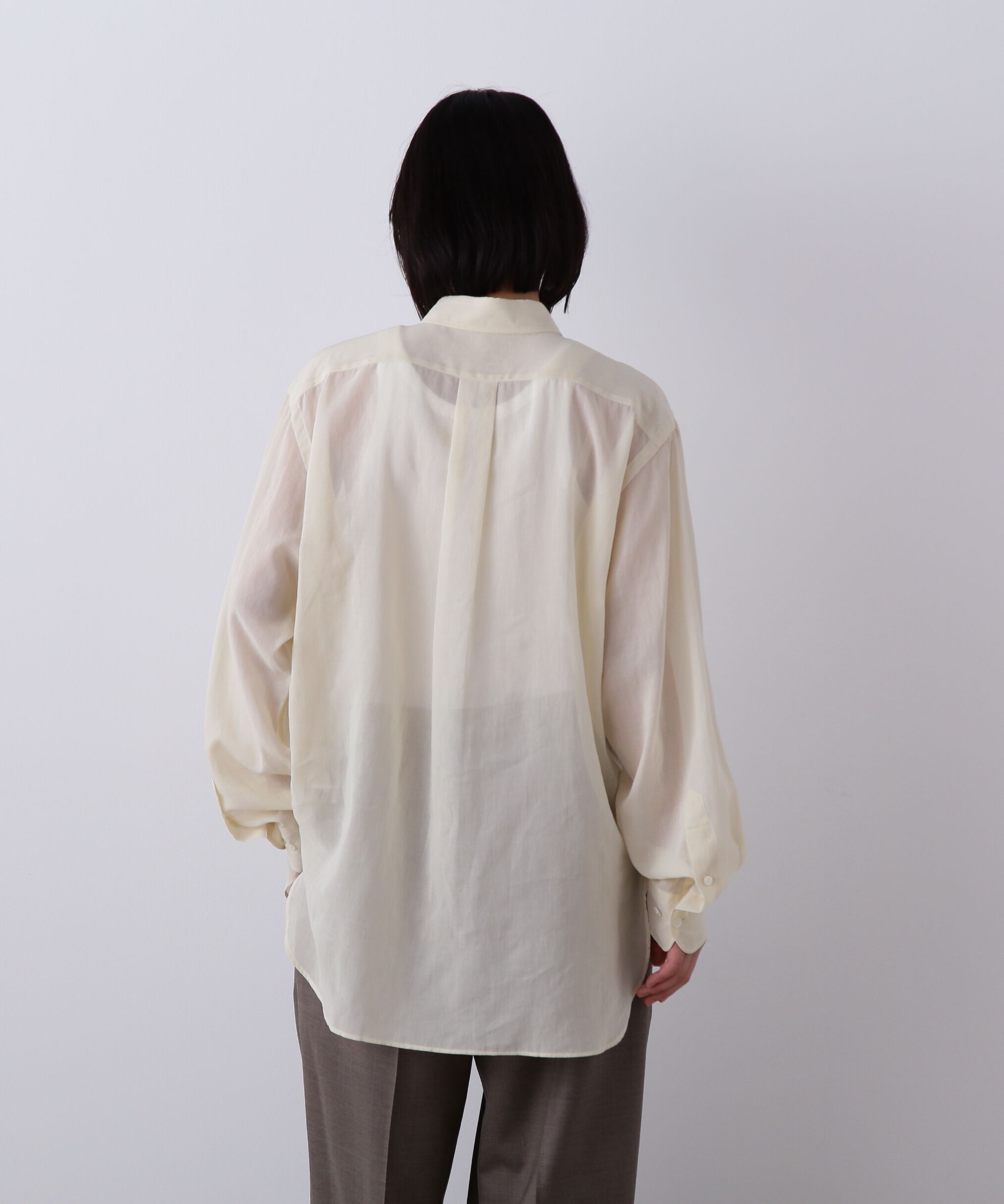 YLEVE 「YLEVE / COTTON VOILE LAWN LONG SLEEVE SHIRT」|シャツ・ブラウス|