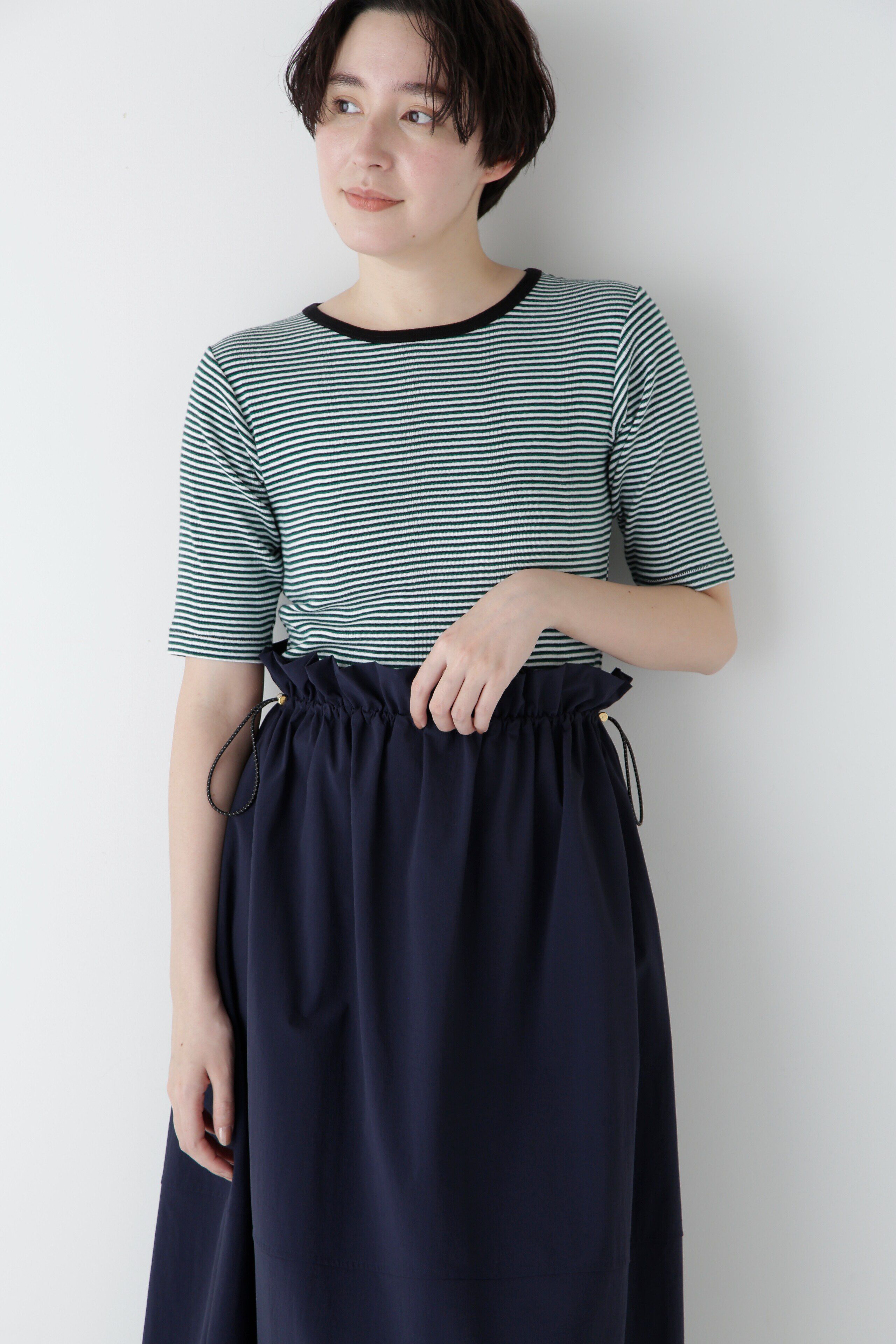  「◆リブクルーＴシャツ」|Tシャツ・カットソー|グリーンBD3