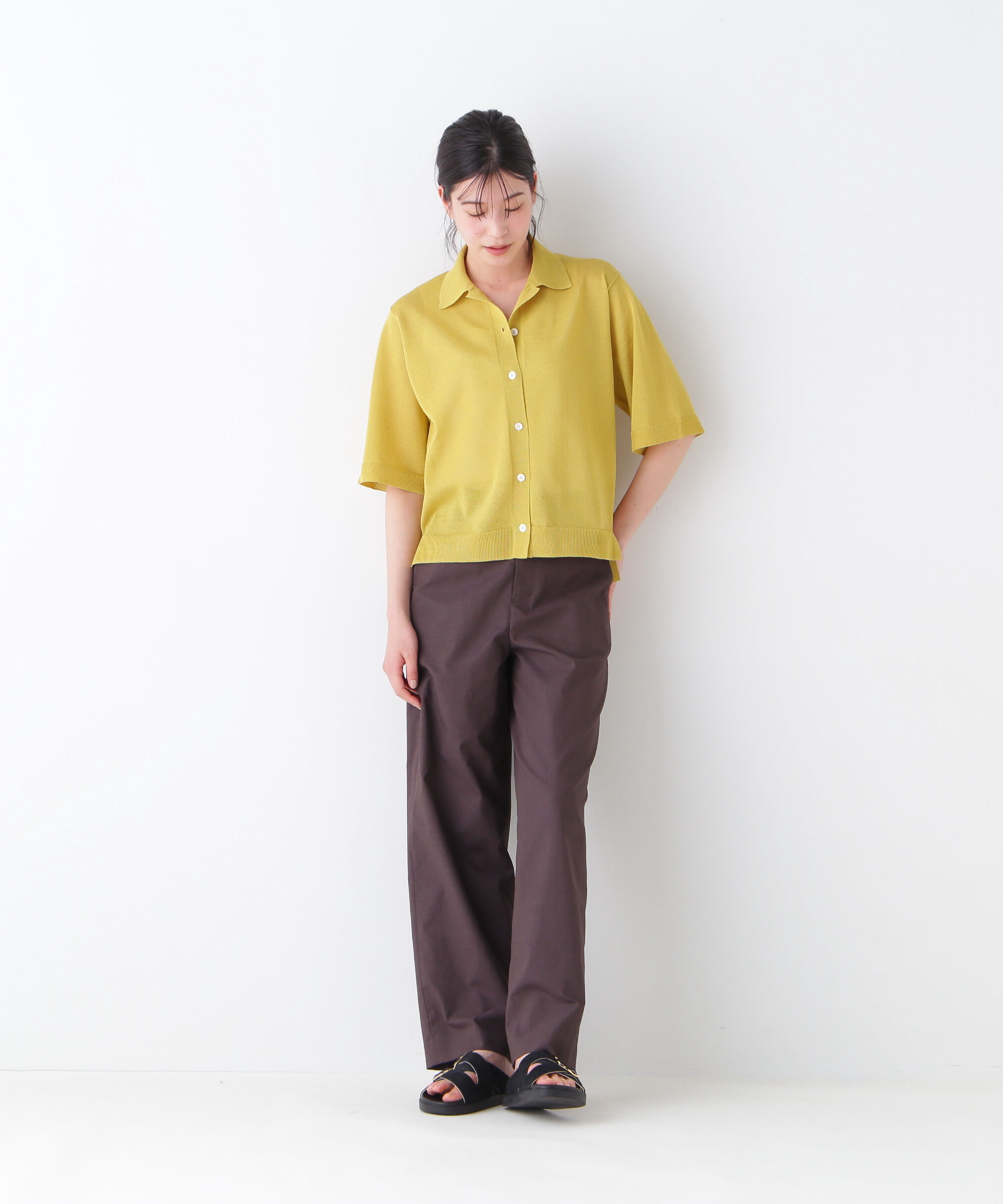  「◆シアーハイゲージ半袖カーディガン」|ニット・セーター|