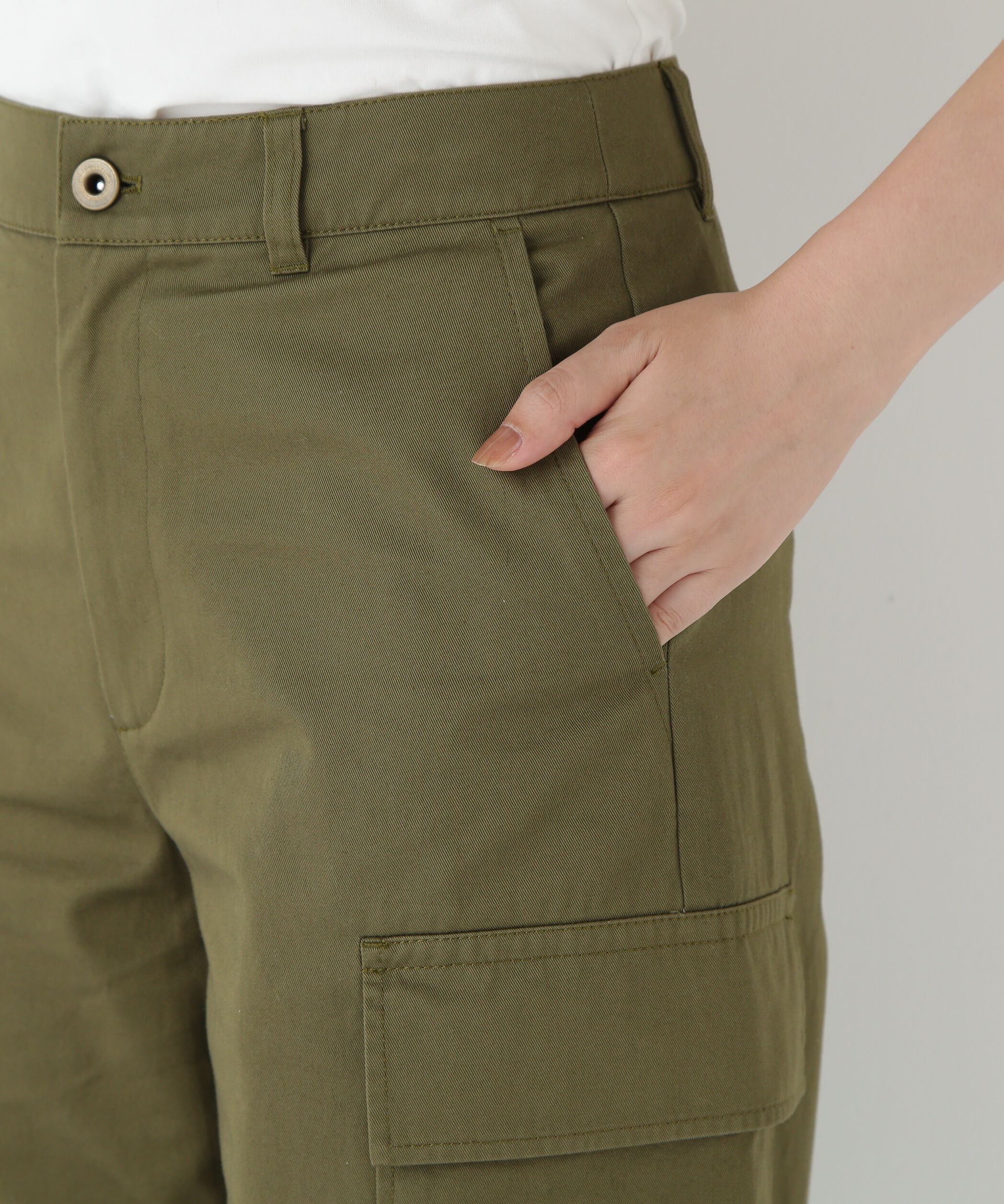  「◆オーガニックコットンチノクロスカーゴパンツ」|その他|