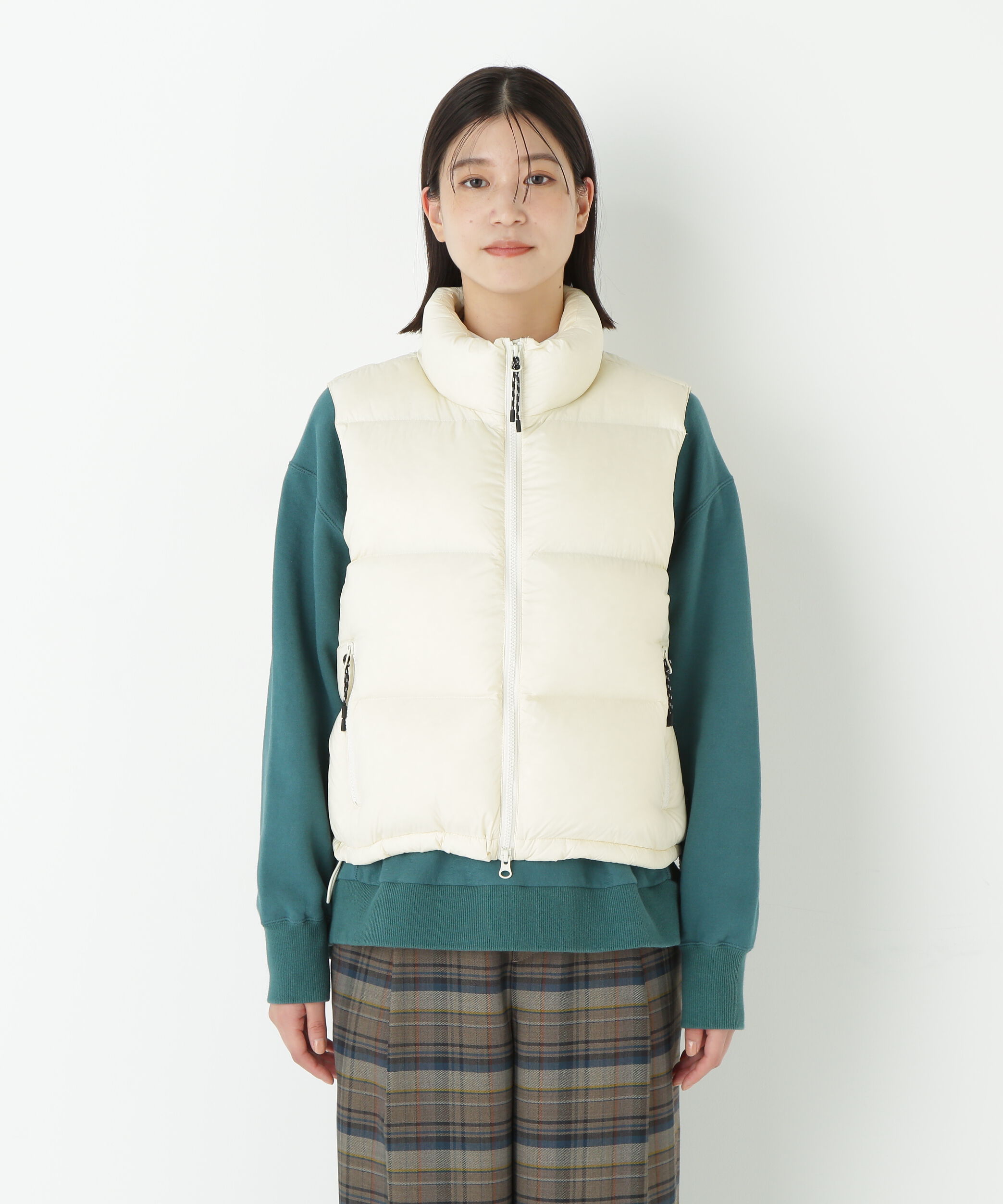  「◆ボリュームスタンドダウンベスト」|ブルゾン・スタジャン|