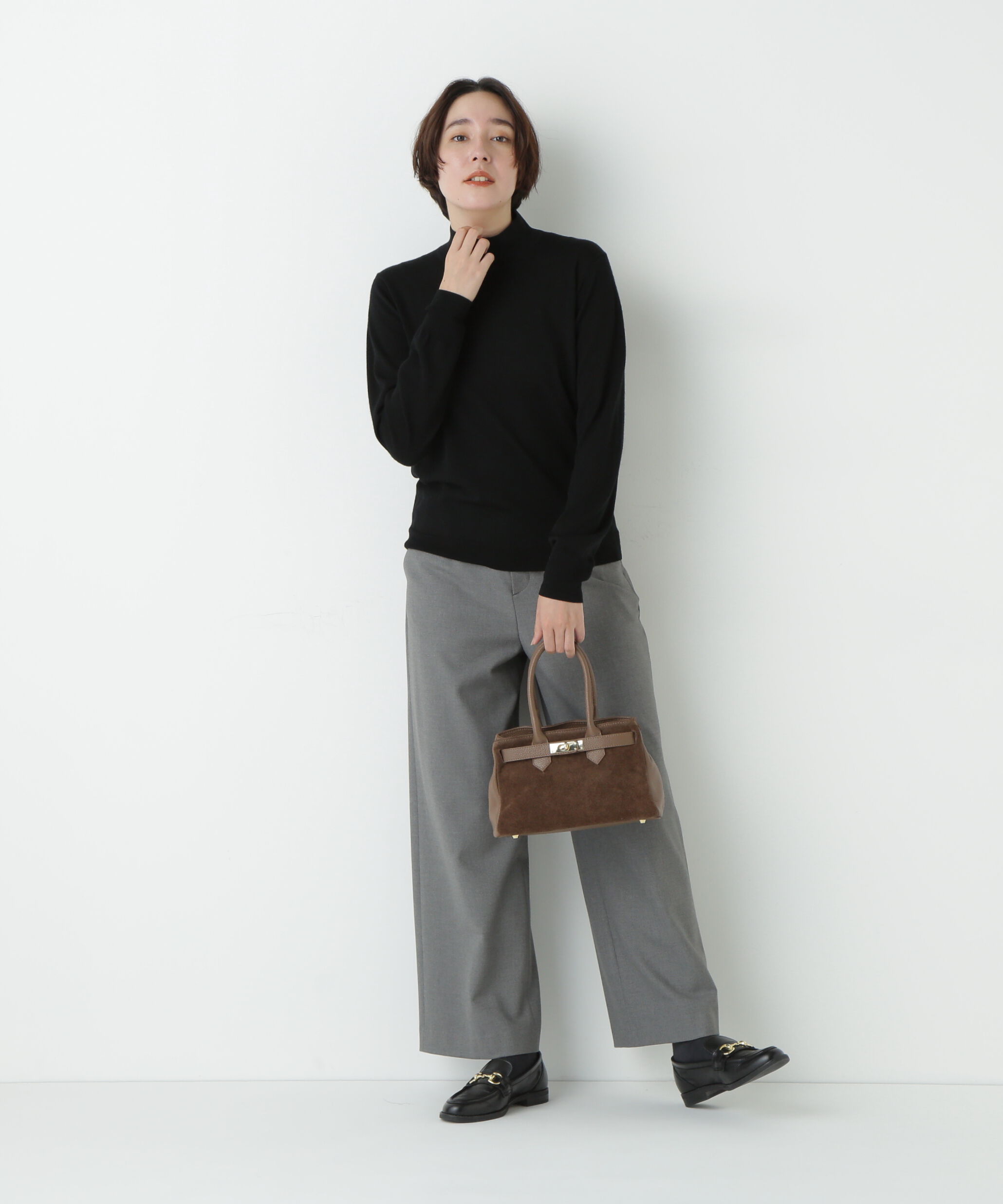  「≪ウォーム素材≫裏起毛セミワイドパンツ」|その他|