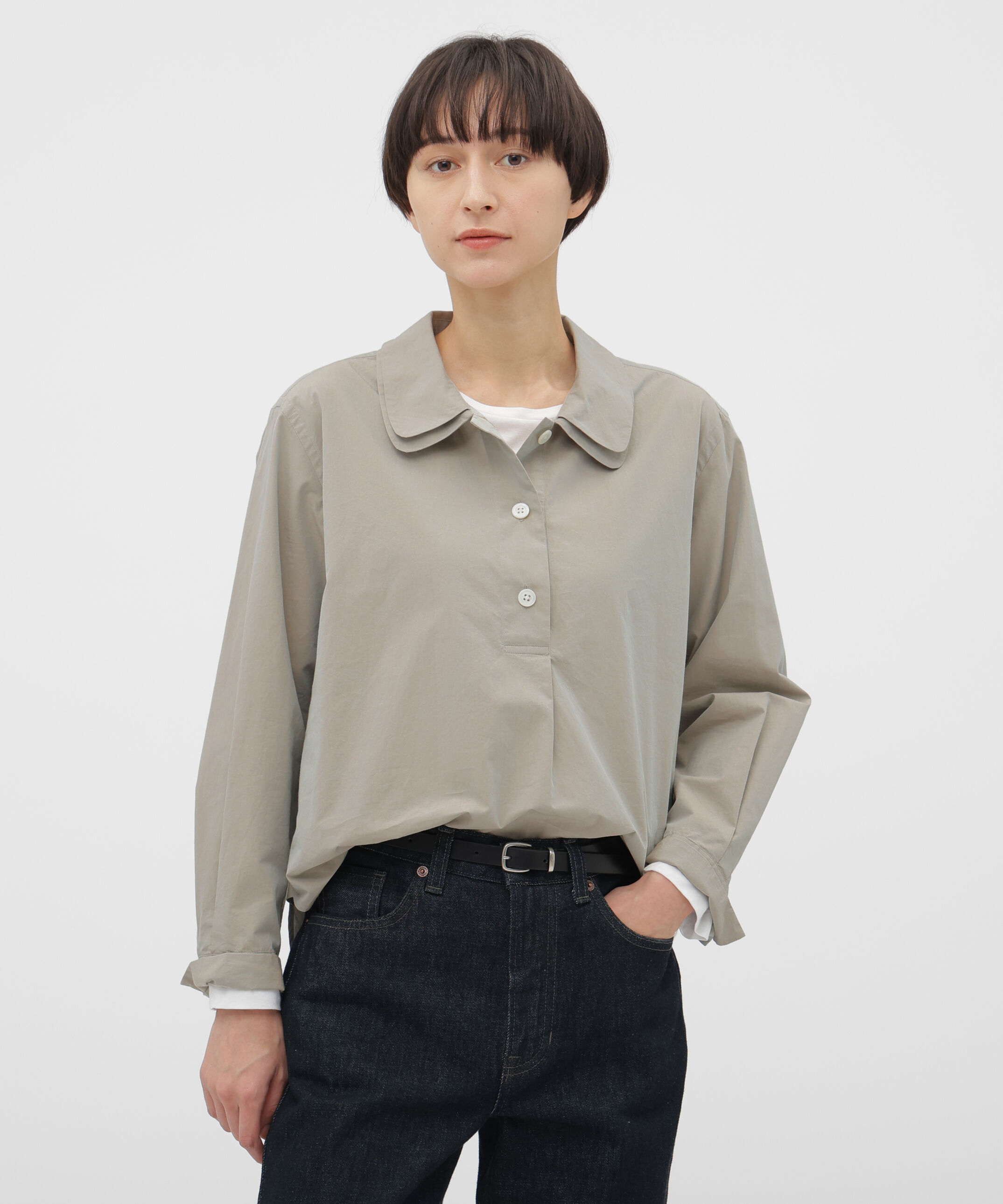  「CHAMBRAY COTTON POPLIN SHIRT」|シャツ・ブラウス|STONE3