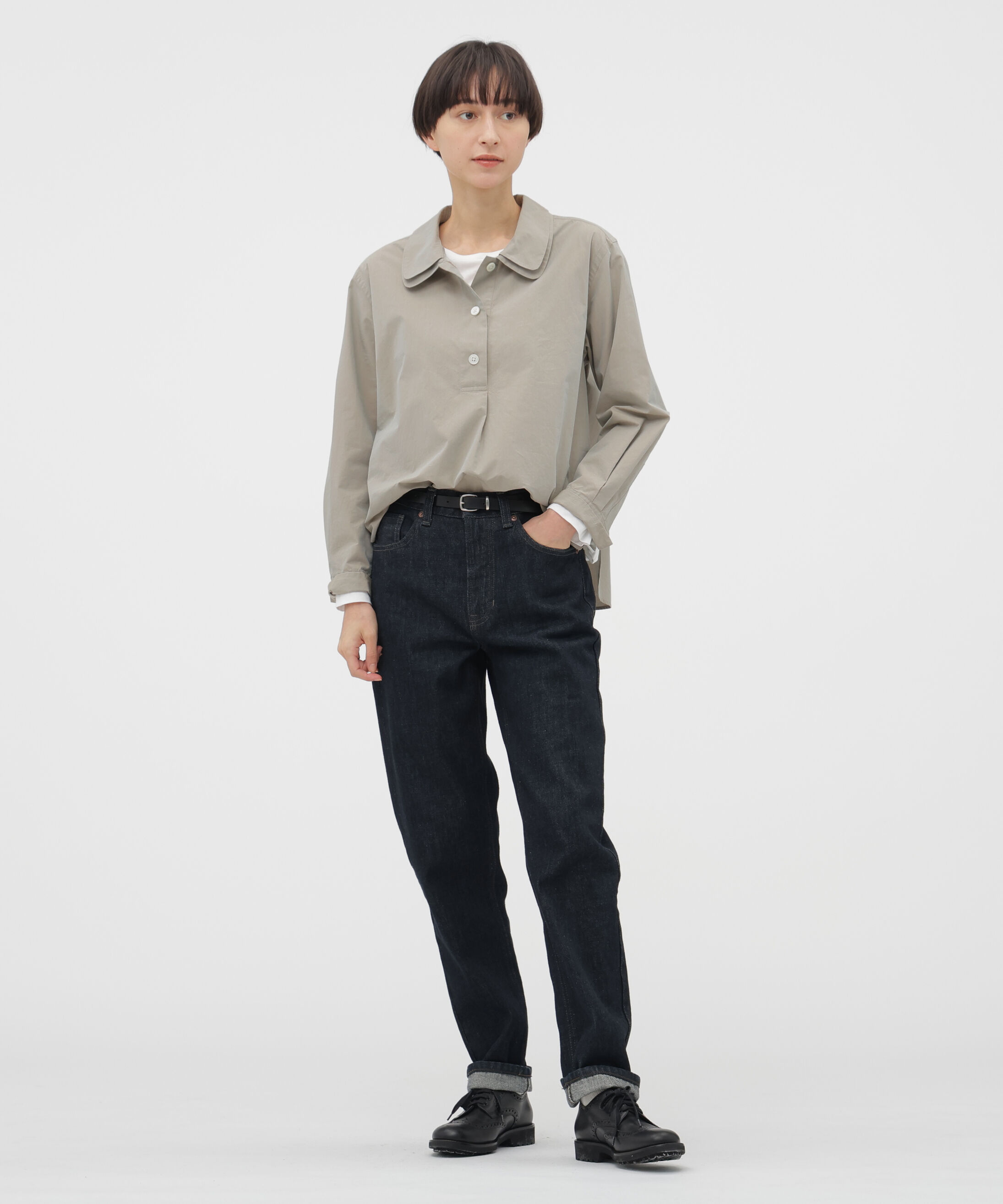  「CHAMBRAY COTTON POPLIN SHIRT」|シャツ・ブラウス|
