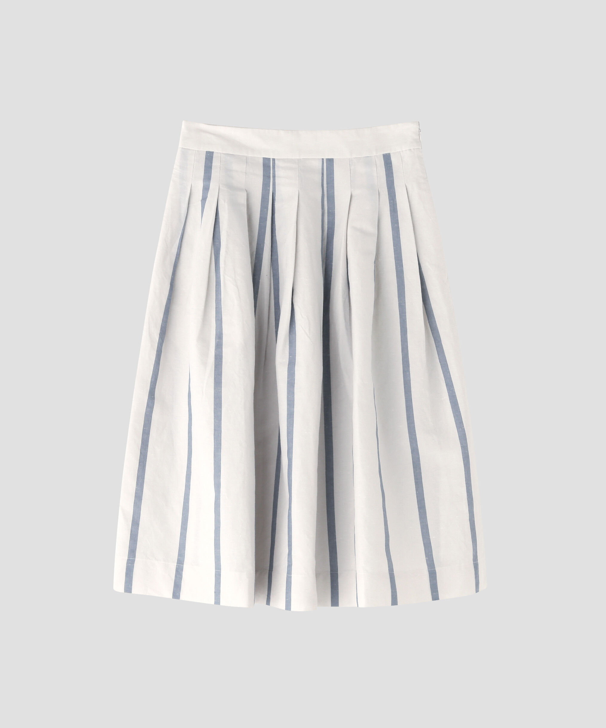  「BOLD STRIPE COTTON LINEN SKIRT」|スカート|