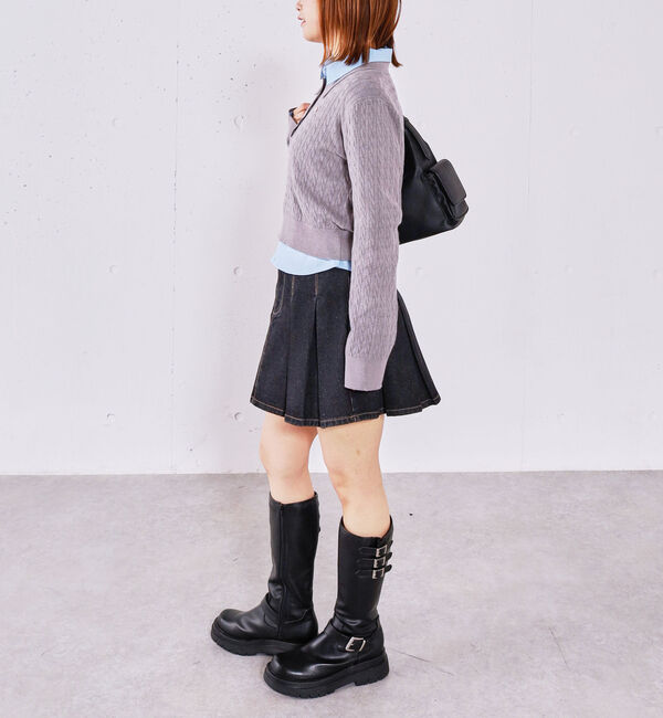 archives「【アンチピリング】ケーブルポロニット&times;シャツＳＥＴ」|カーディガン|