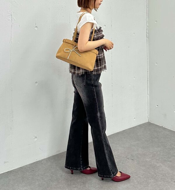 archives「オーバーダイタイトフレアストレッチデニム」|デニム|