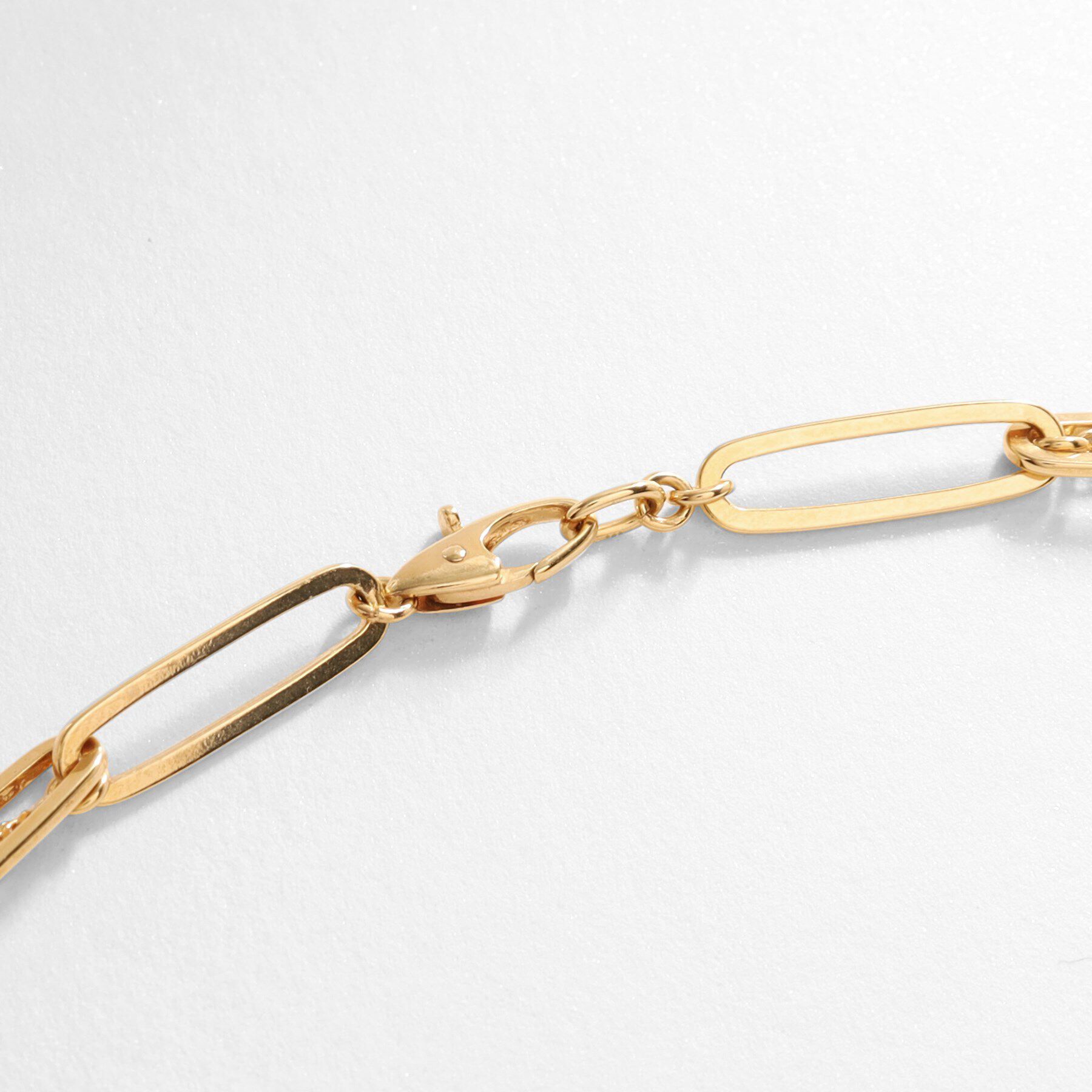 COCOSHNIK ONKITSCH「シルバー ミックスチェーン フラットカーブ スルー ネックレス GP」|ネックレス|