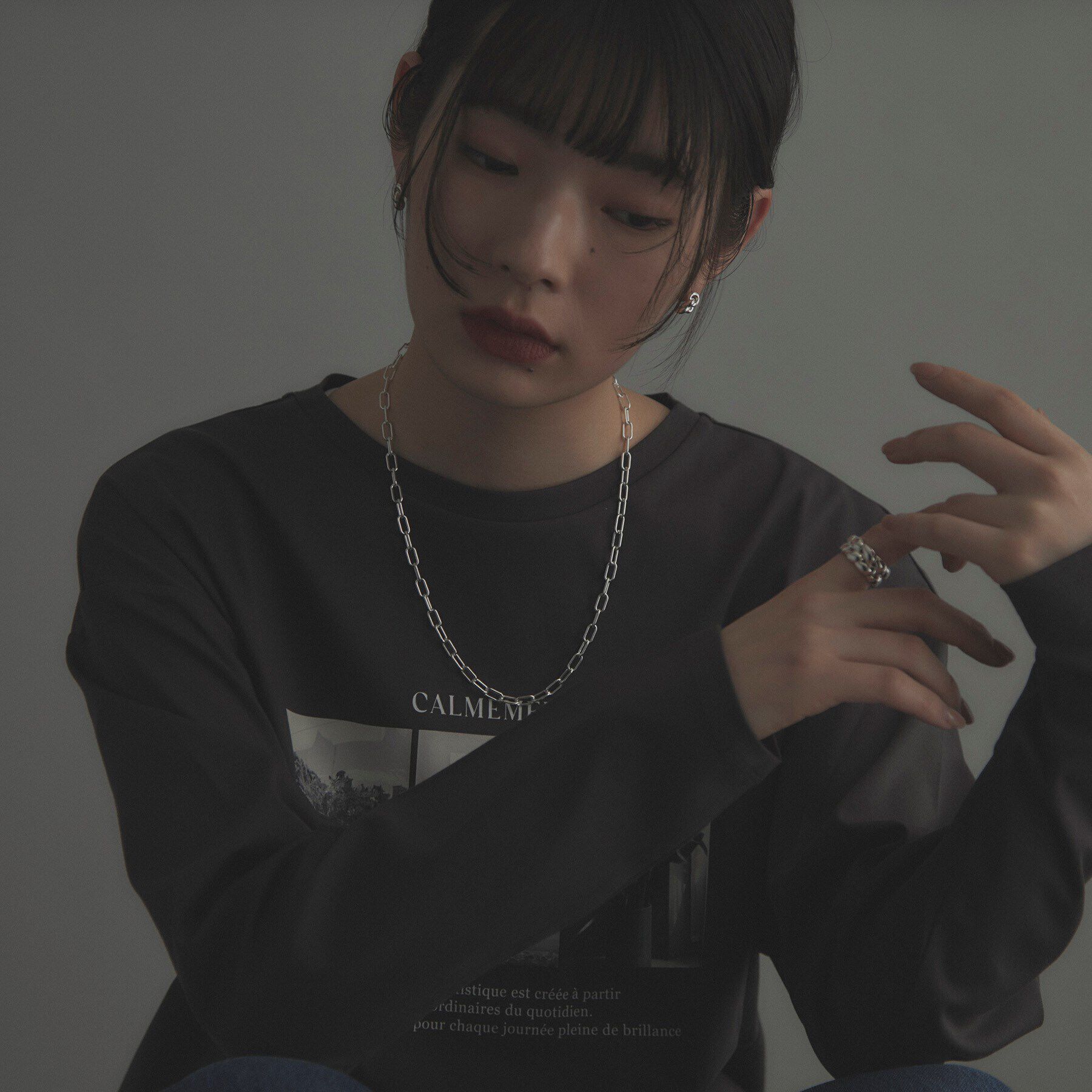 COCOSHNIK ONKITSCH「シルバー ニッティングモチーフ ピアス」|ピアス|