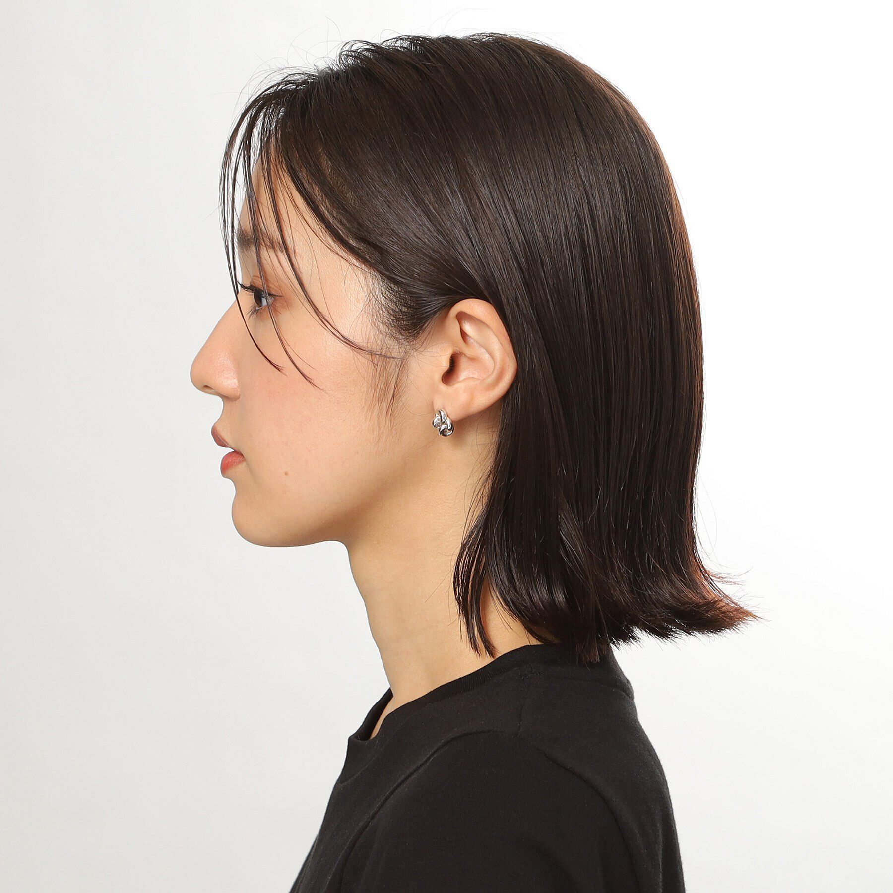 COCOSHNIK ONKITSCH「シルバー ニッティングモチーフ ピアス」|ピアス|