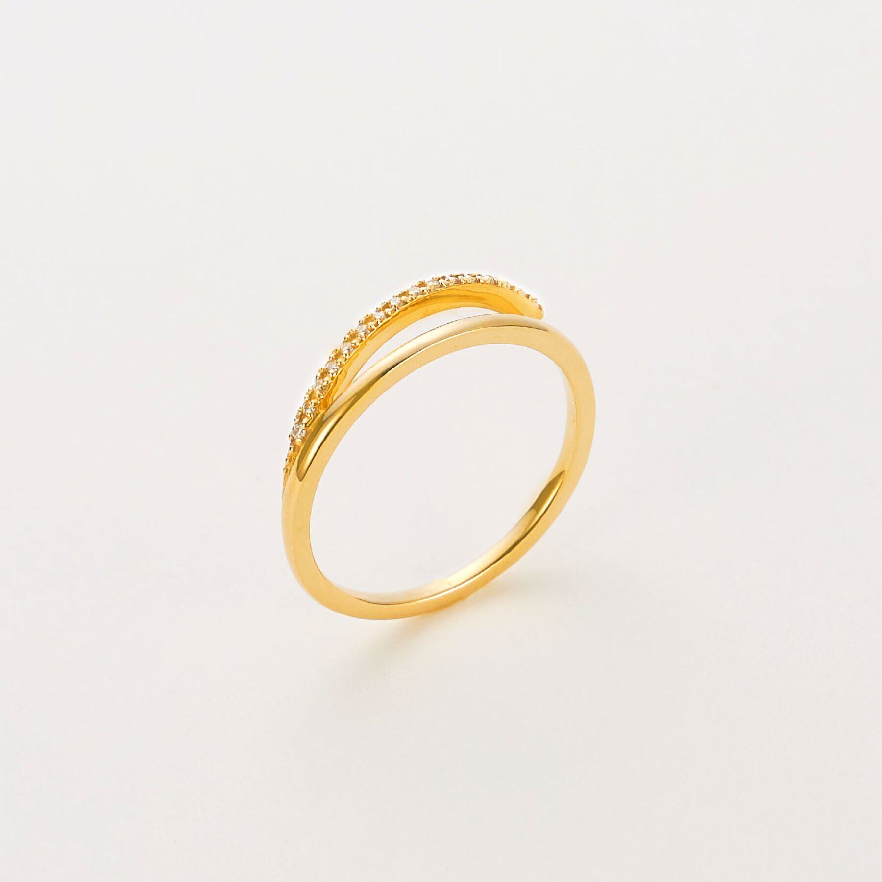 COCOSHNIK「K10ダイヤモンド ブランチ リング」|リング|