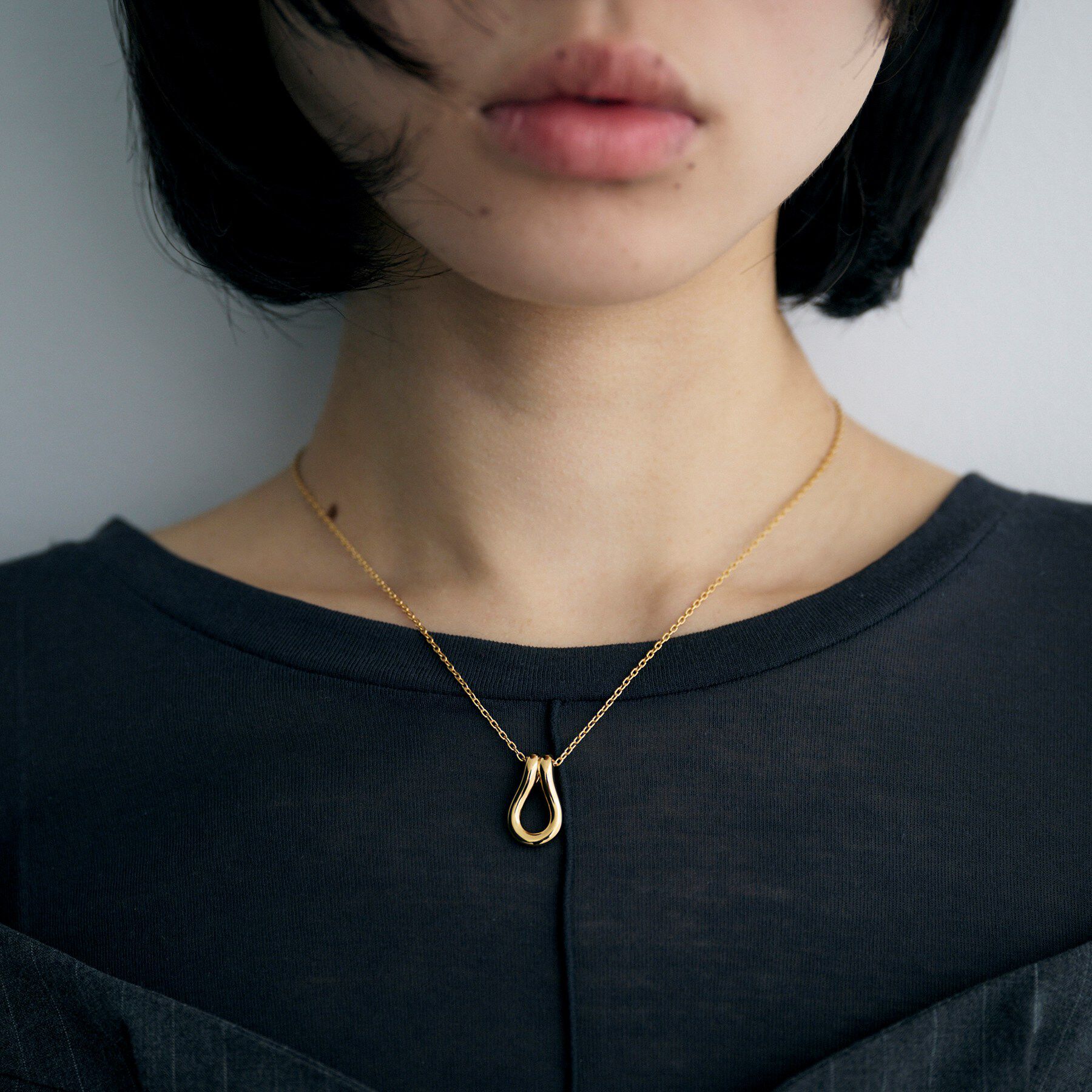 COCOSHNIK ONKITSCH「シルバー ホースシューモチーフネックレス GP」|ネックレス|