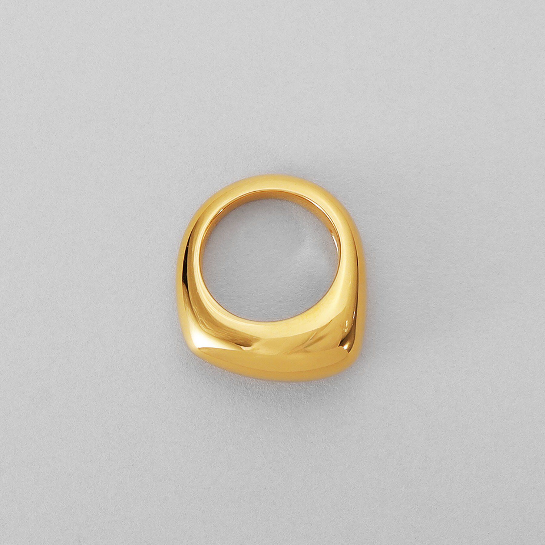 COCOSHNIK ONKITSCH「シルバー ボリュームペアシェイプシグネットリング GP」|リング|