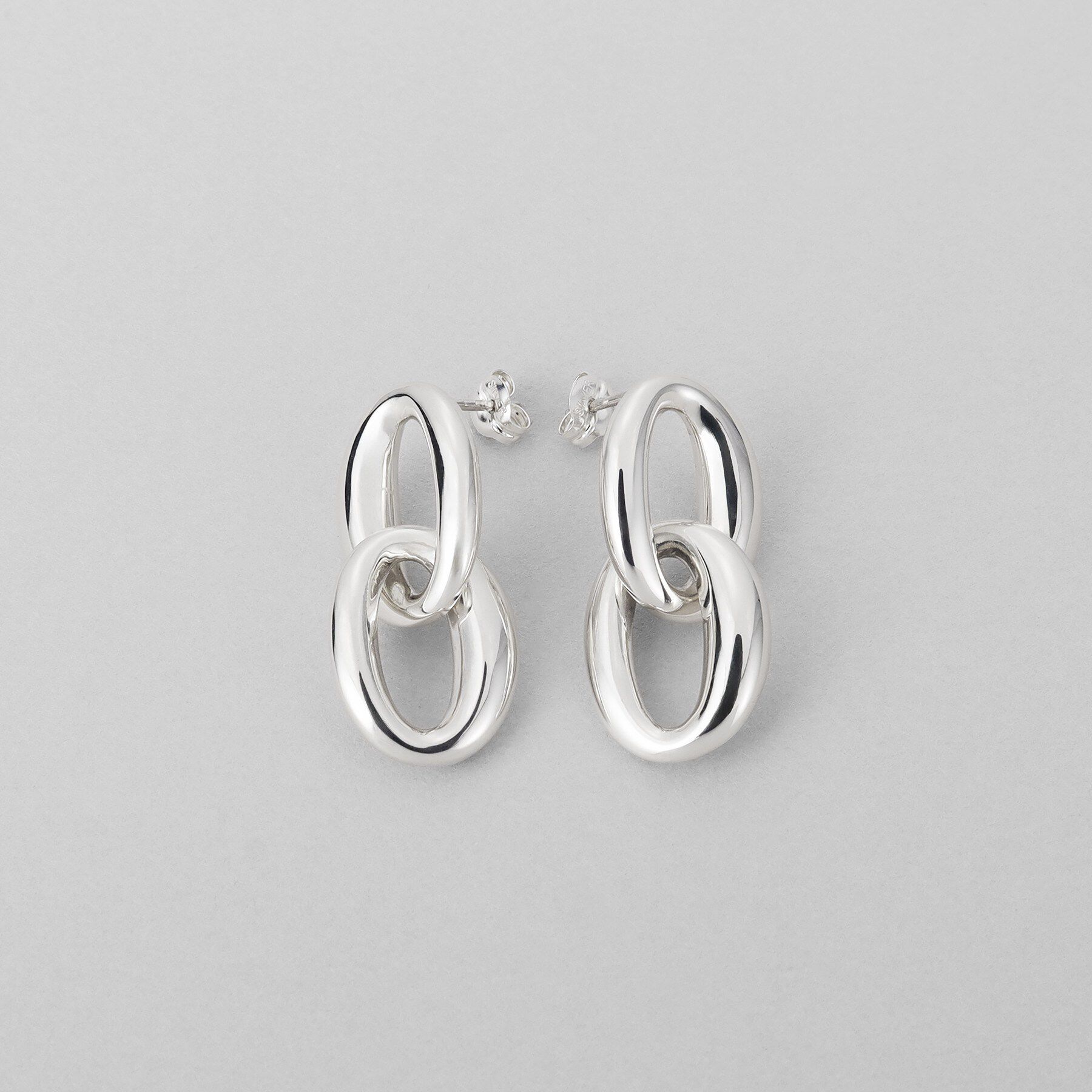 COCOSHNIK ONKITSCH「シルバー ダブルドロップニュアンスピアス」|ピアス|