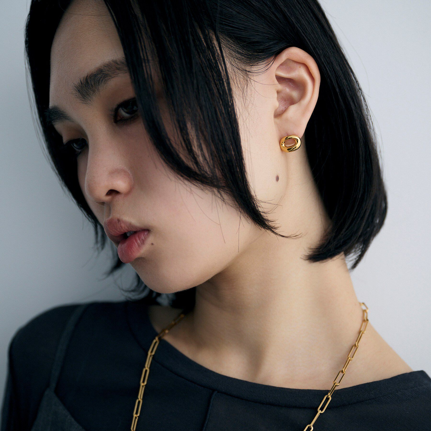 COCOSHNIK ONKITSCH「シルバー オープンニュアンスピアス GP」|ピアス|