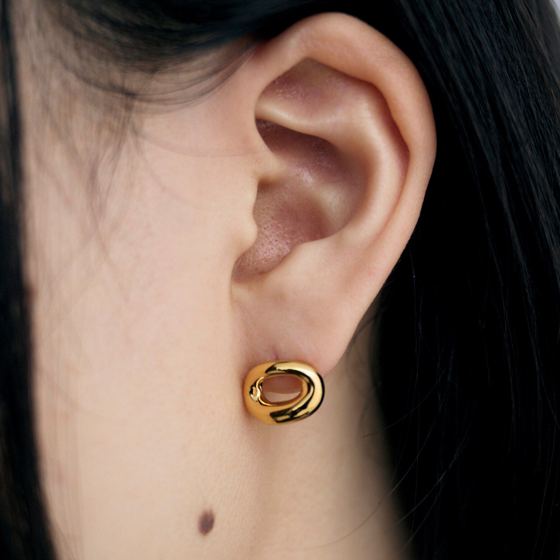 COCOSHNIK ONKITSCH「シルバー オープンニュアンスピアス GP」|ピアス|