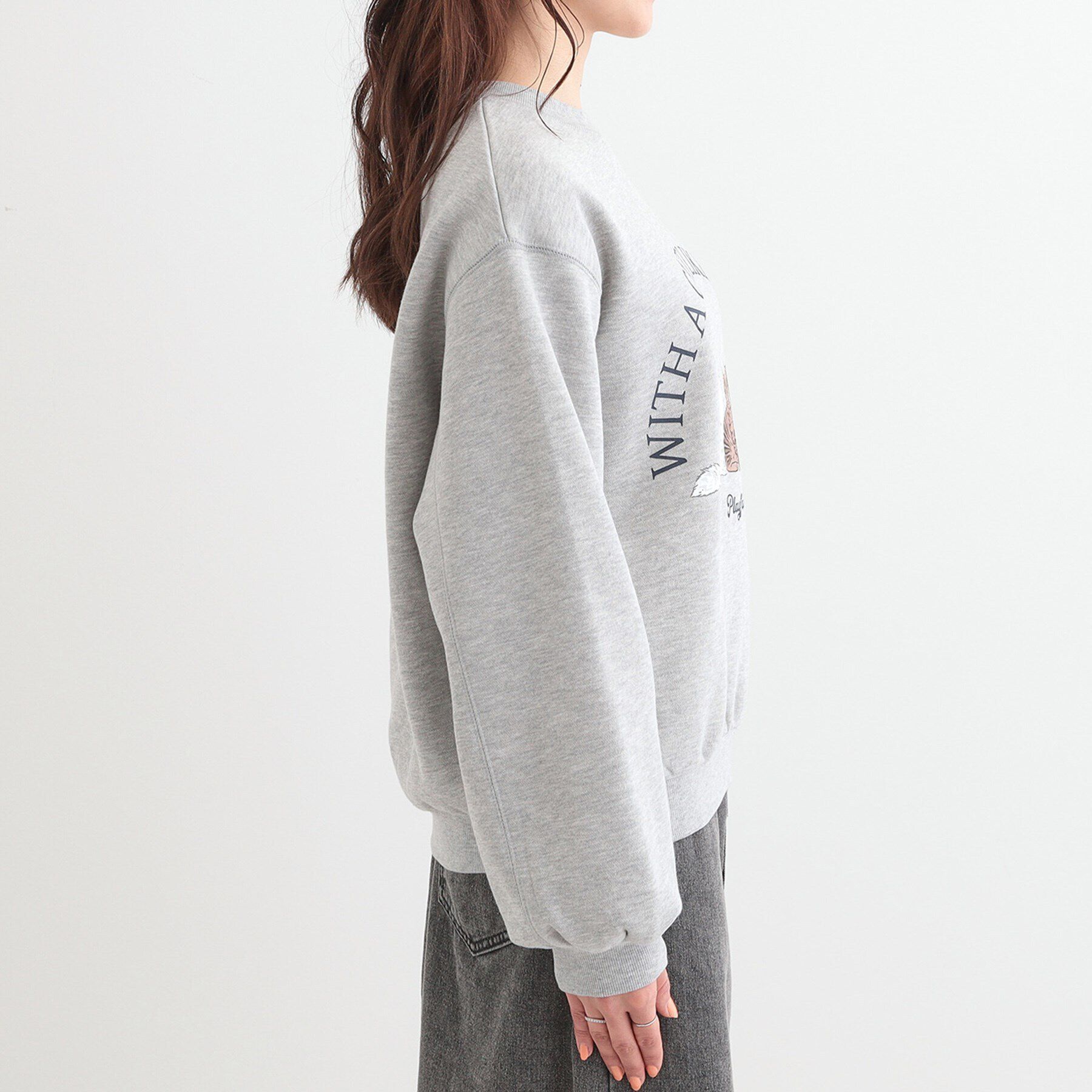 SHOO･LA･RUE「【あったか/S-LL】選べる2柄 裏起毛スウェット」|パーカー|