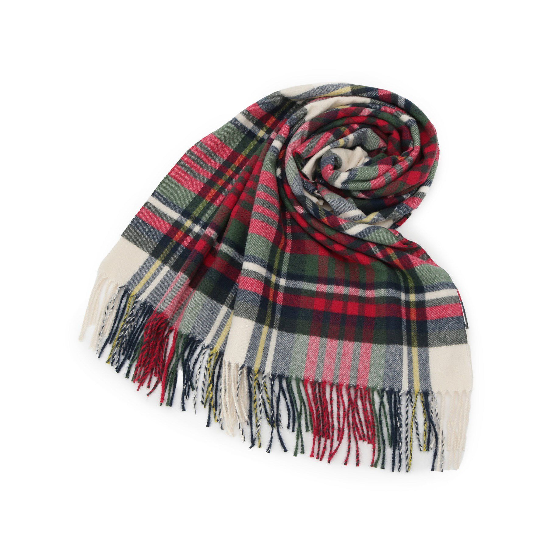 SHOO･LA･RUE「柄アソートチェックストール」|ストール|ライトベージュ(25