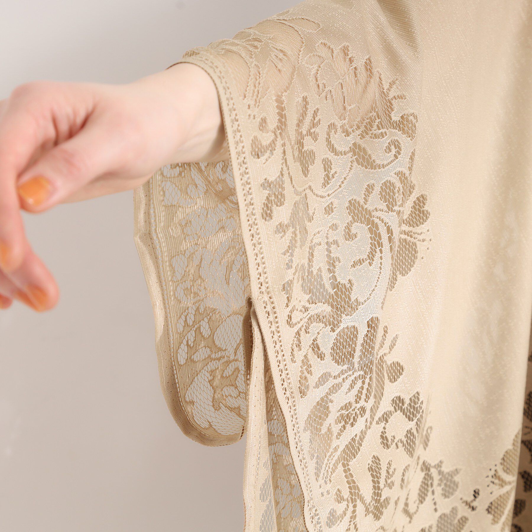 SHOO･LA･RUE「デイリーから和装まで幅広く使える レースポンチョ」|ポンチョ・ケープ|