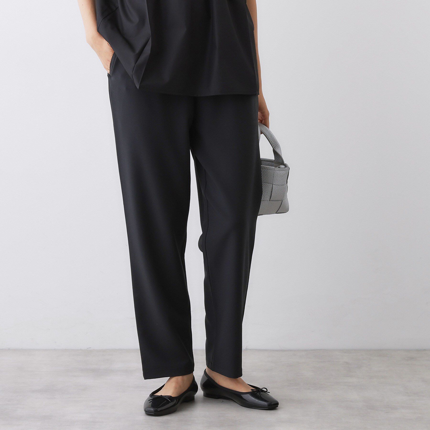 Dessin「【洗える】ストレッチテーパードパンツ」|その他|ブラック(019)