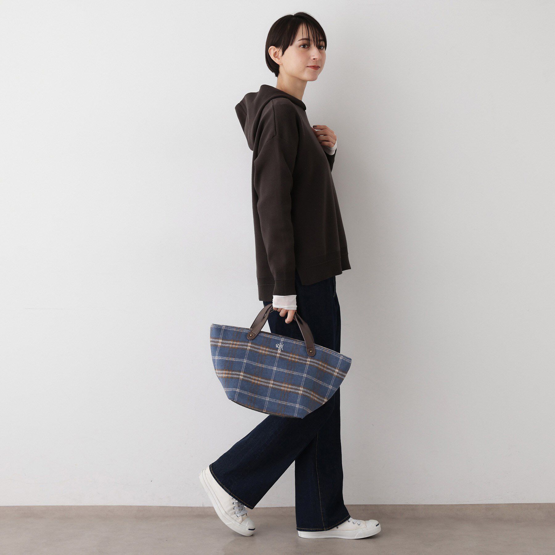 Dessin「チェック柄ボートトートバッグ」|トートバッグ|