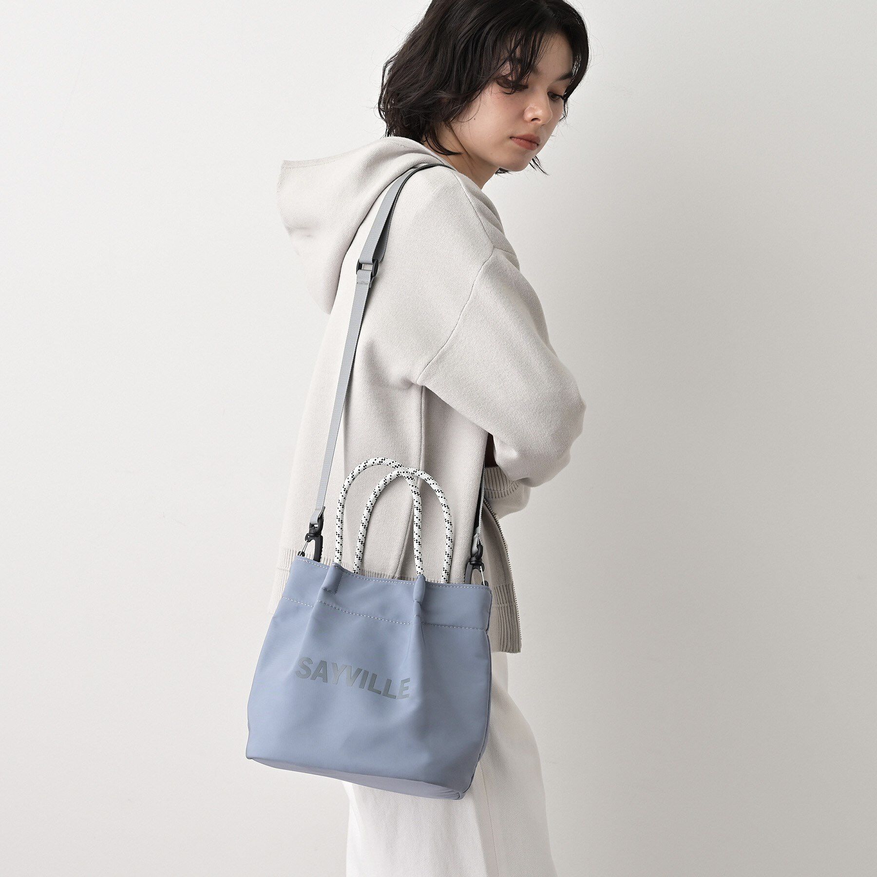 Dessin「2WAYコードハンドルミニトート」|トートバッグ|ブルー(091)