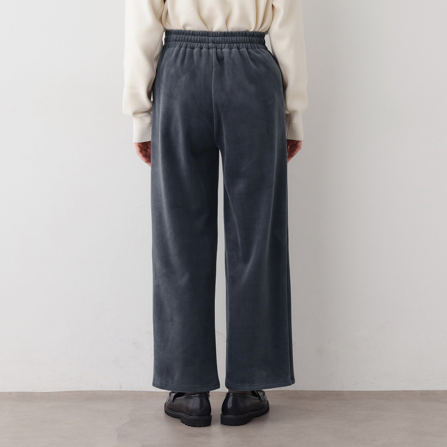 Dessin「【洗える/ウエストゴム】裏起毛コーデュロイイージーパンツ」|その他|