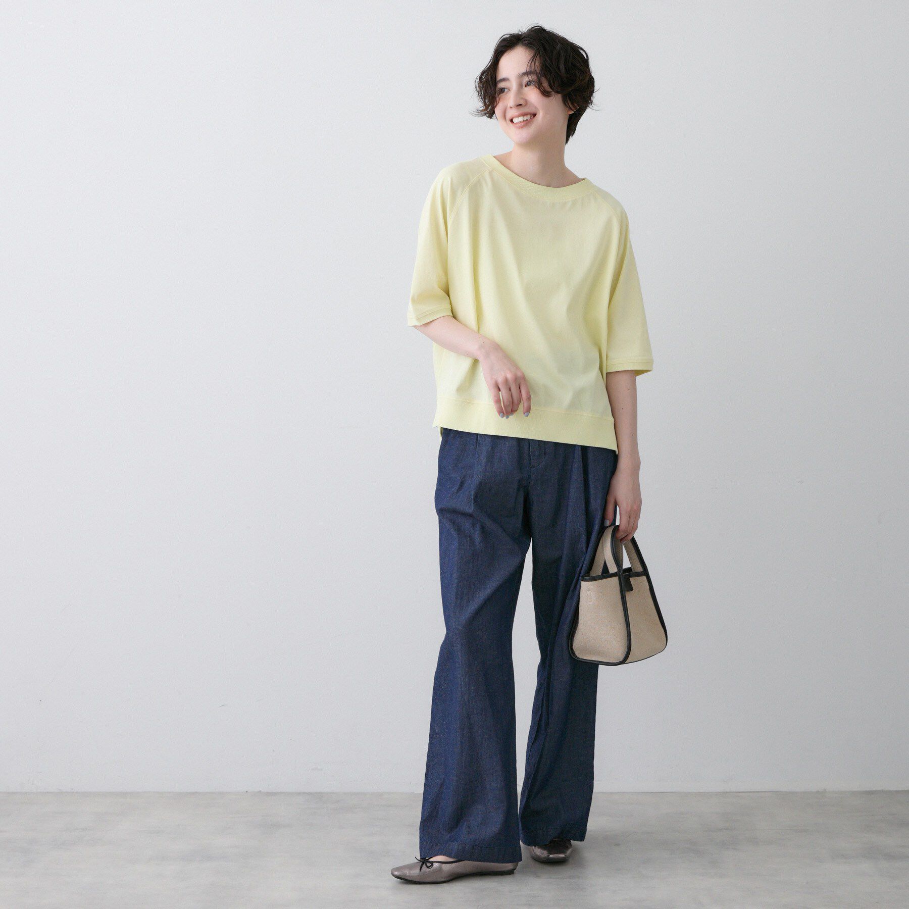 Dessin「【UVカット/接触冷感】フォルムカットソー」|Tシャツ・カットソー|