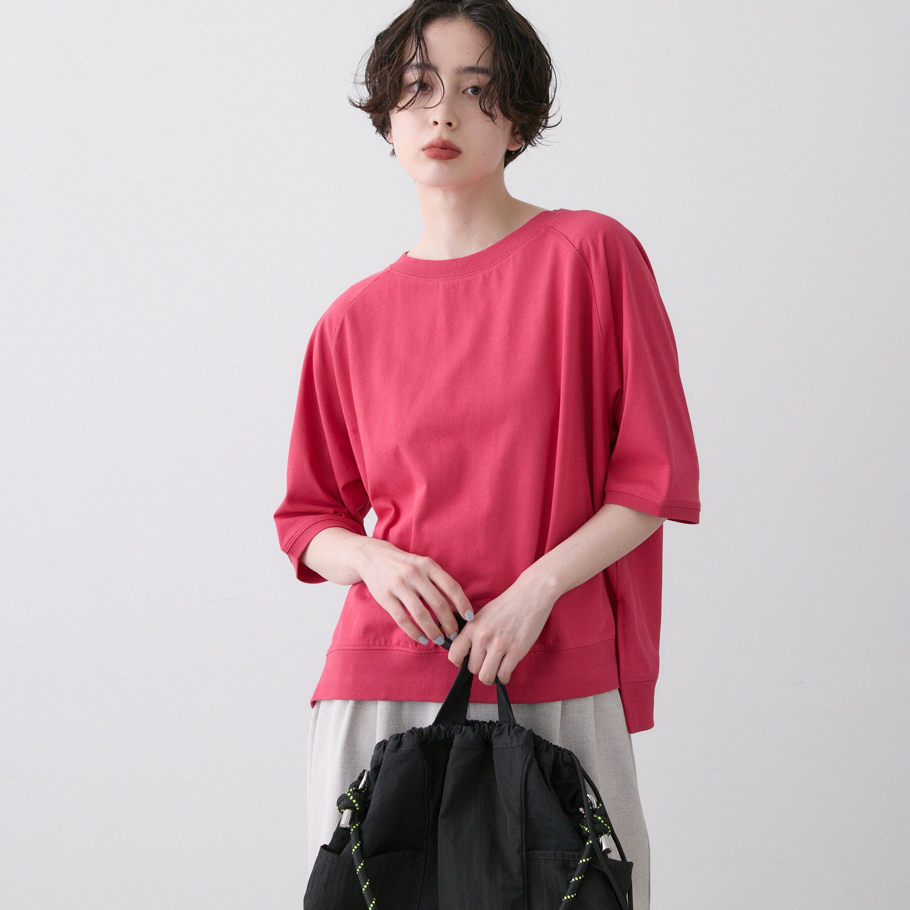 Dessin「【UVカット/接触冷感】フォルムカットソー」|Tシャツ・カットソー|