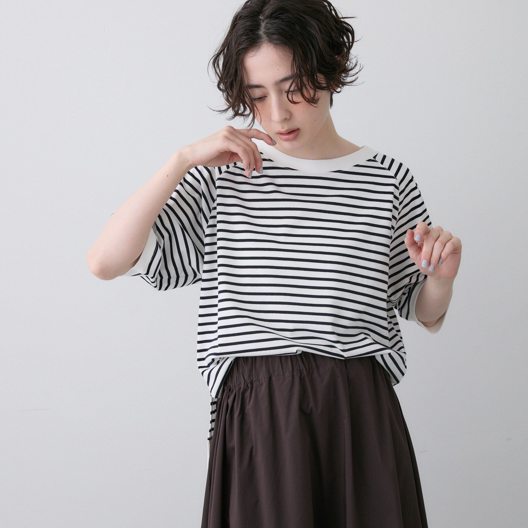 Dessin「【UVカット/接触冷感】フォルムカットソー」|Tシャツ・カットソー|