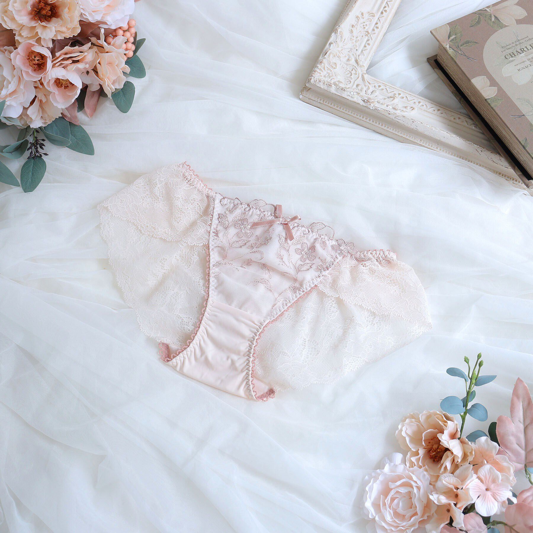 Risa Magli「ボーナ レースショーツ」|インナー|ピンク(071)