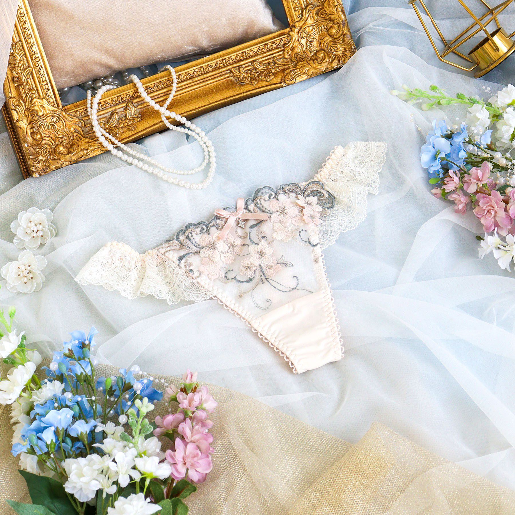 Risa Magli「アイシャ Tバック」|インナー|ピンク(071)