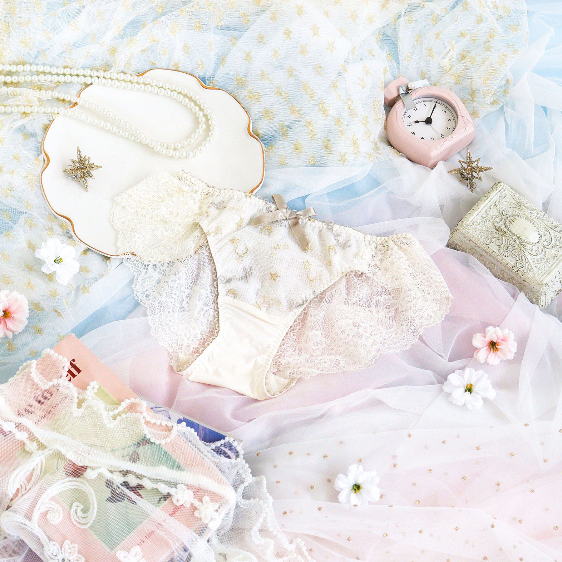 Risa Magli「ホリー レースショーツ」|インナー|アイボリー(004)