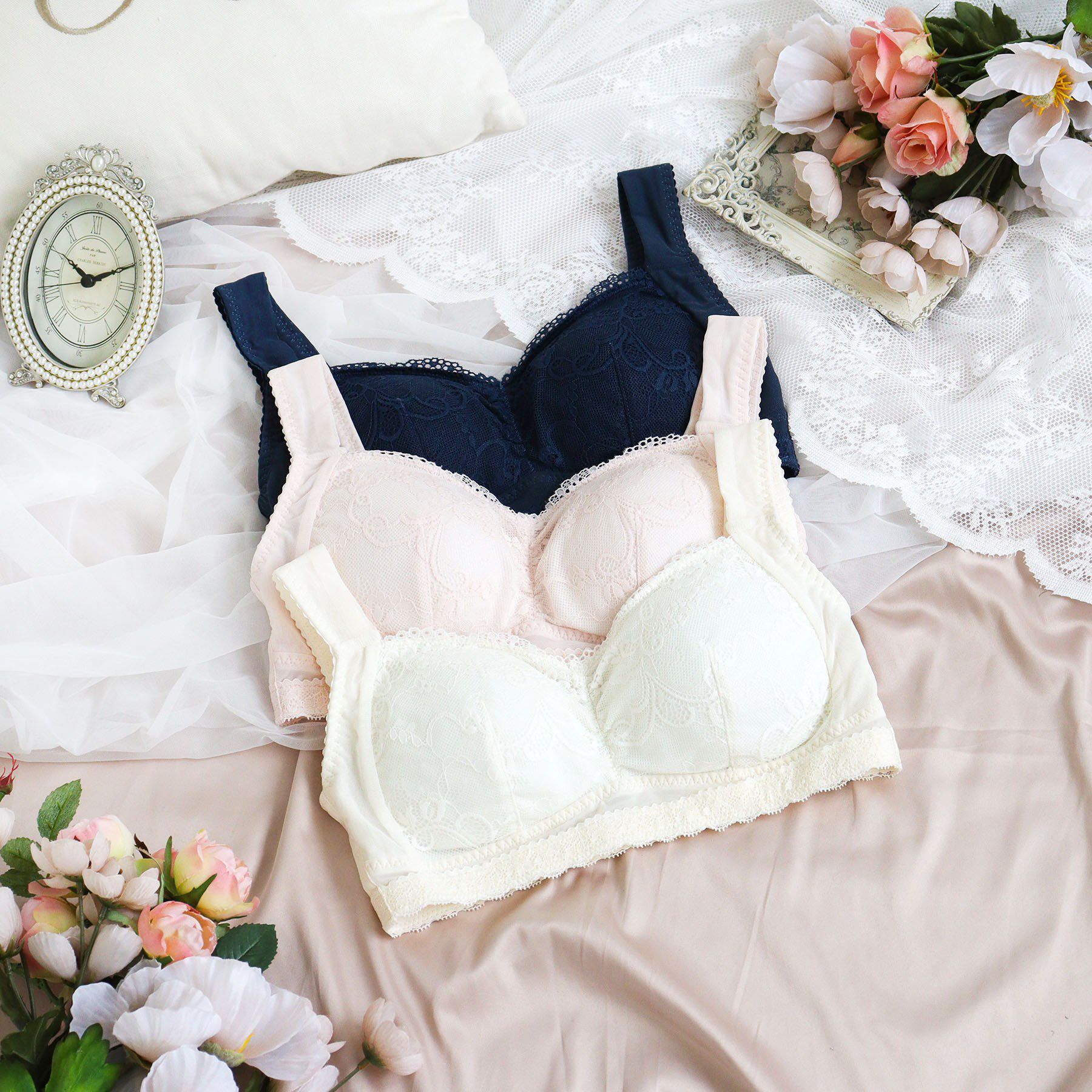 Risa Magli「フェリーチェ おやすみブラ （3L）」|インナー|