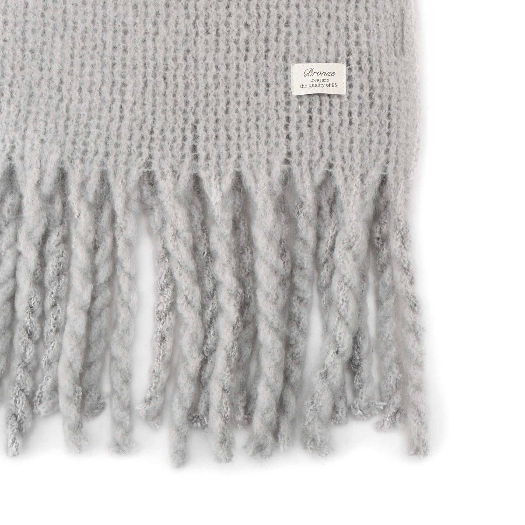 ITS&rsquo;DEMO「【手洗い可】リブラッセル無地ストール」|ストール|