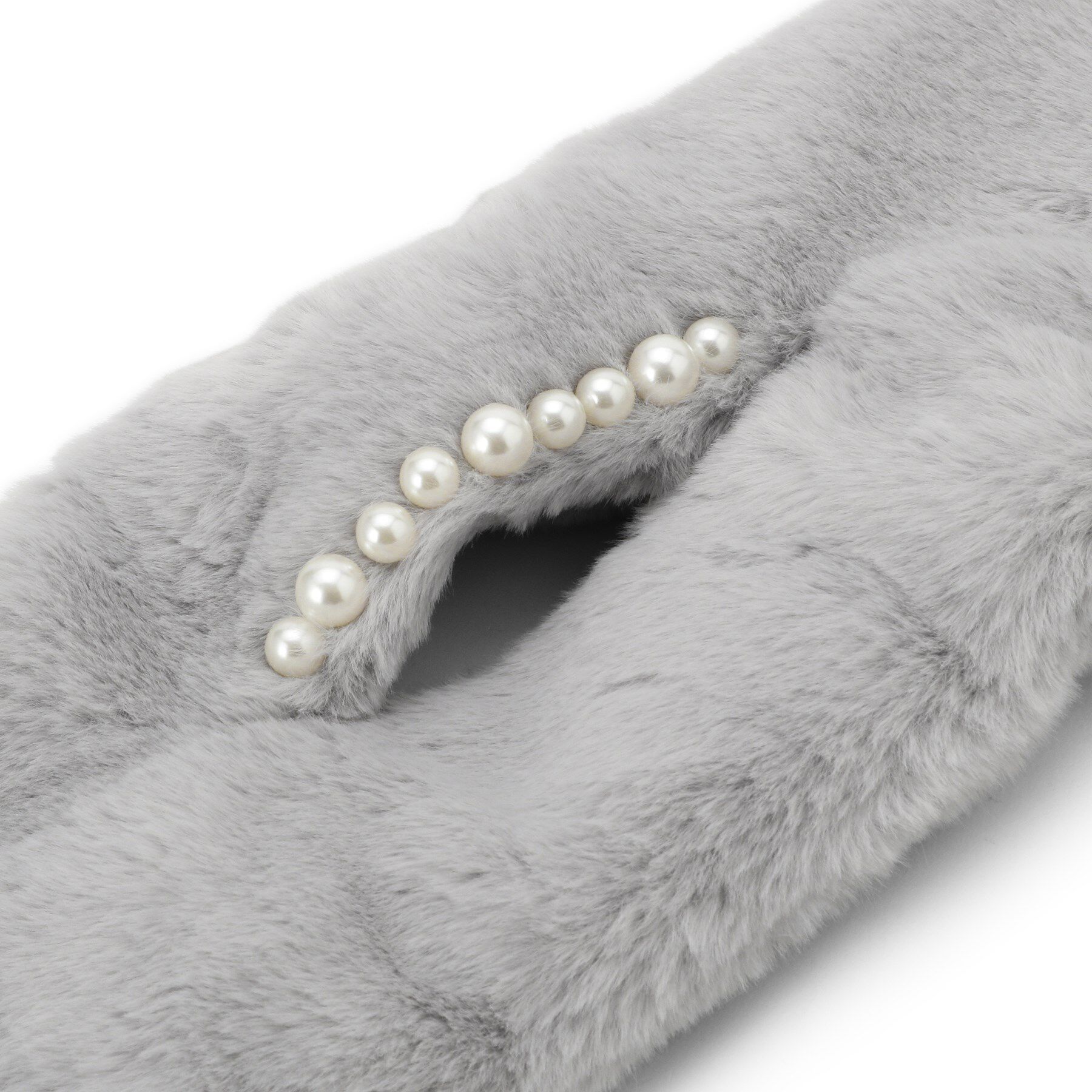 ITS&rsquo;DEMO「連パール調フェイクファーマフラー」|ストール|