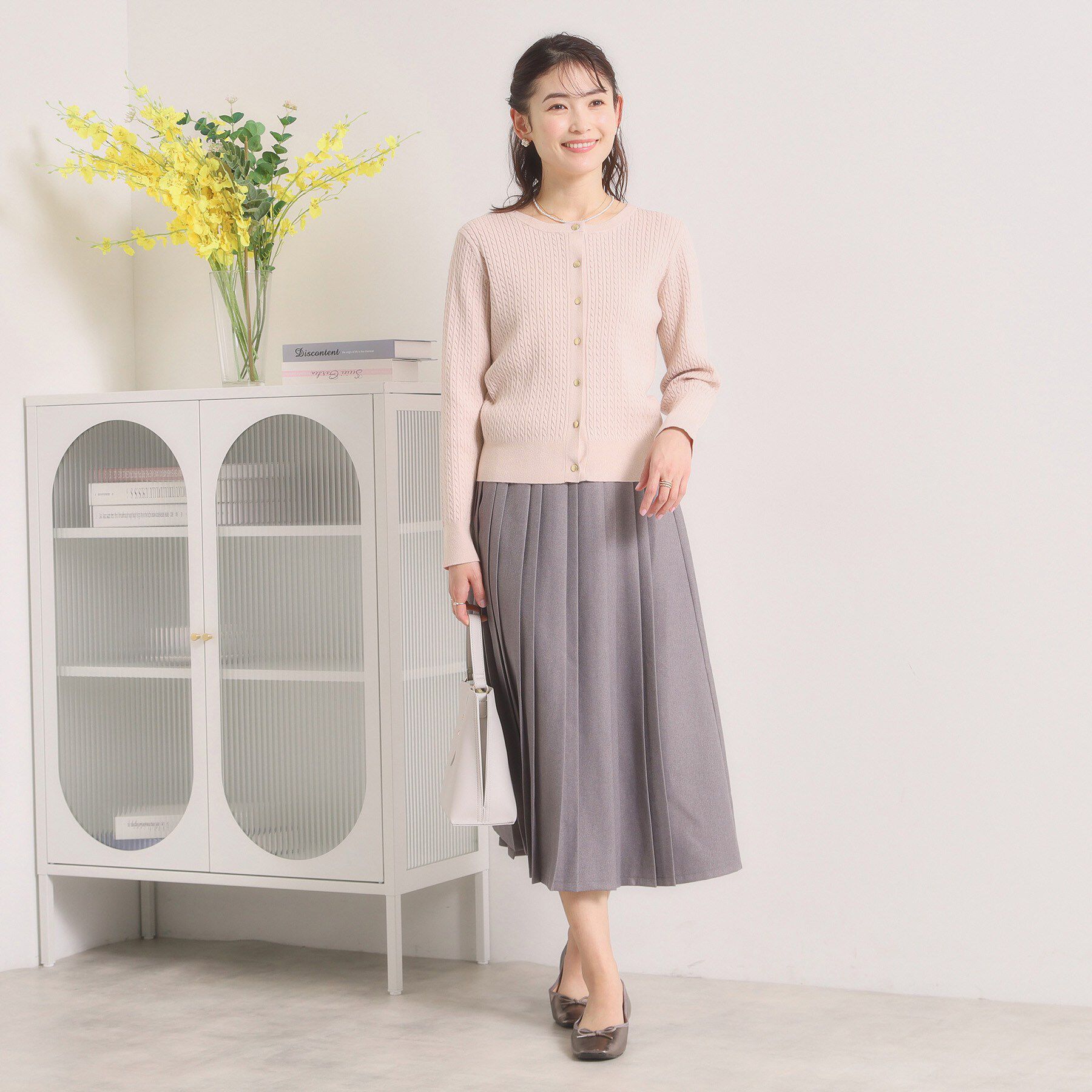 ITS&rsquo;DEMO「【手洗い可】ミニケーブルニットカーディガン」|カーディガン|