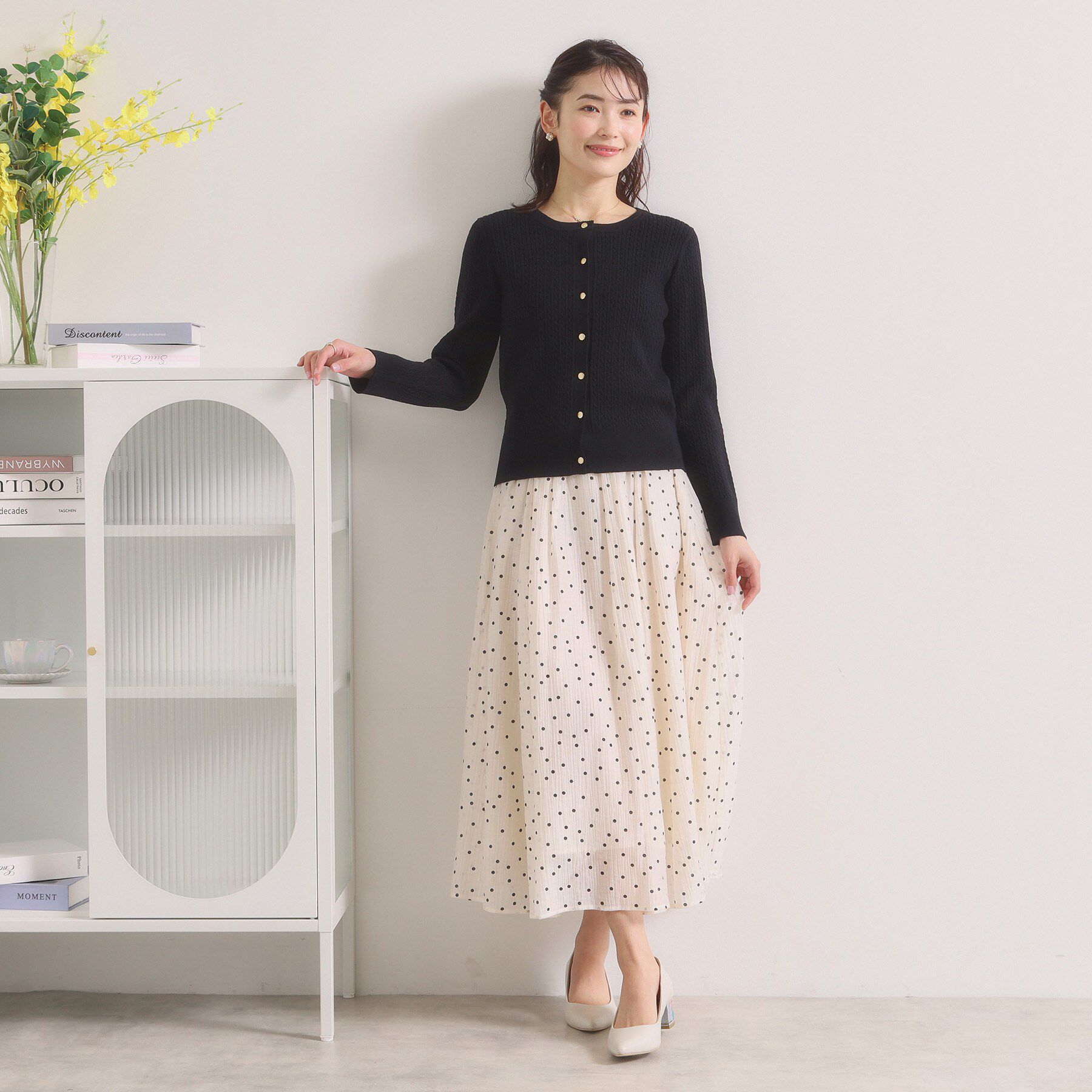 ITS&rsquo;DEMO「【手洗い可】ミニケーブルニットカーディガン」|カーディガン|