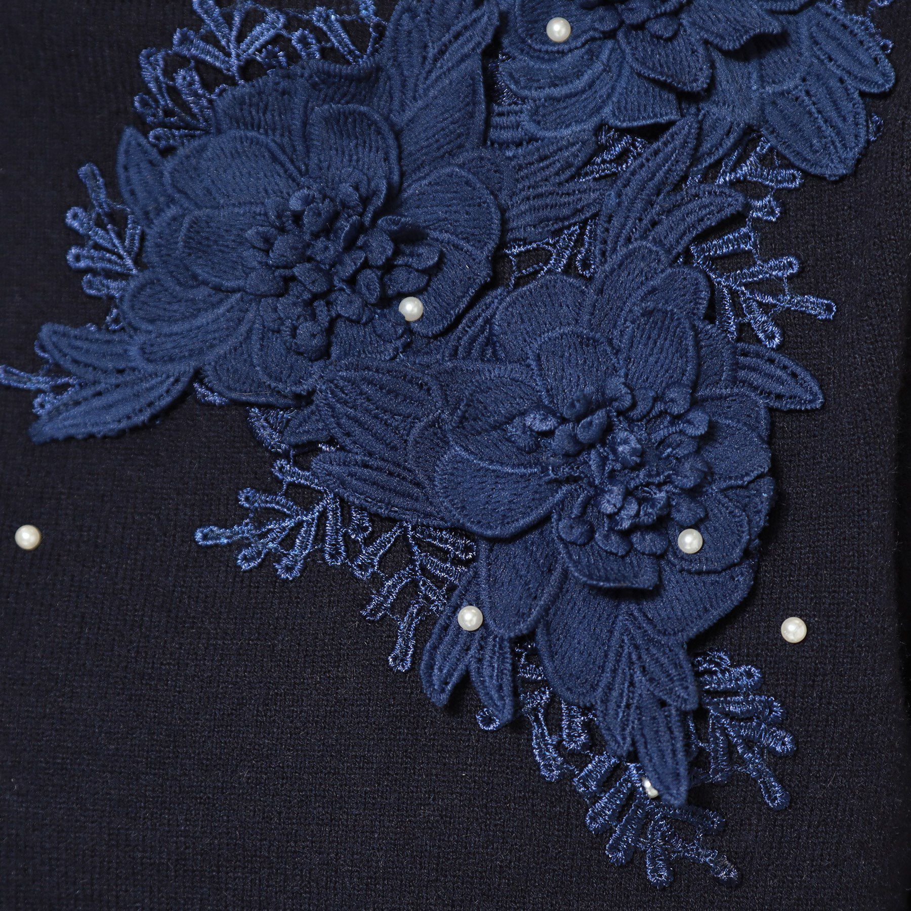 SunaUna「【洗える】ケミカルレースニット」|ニット・セーター|