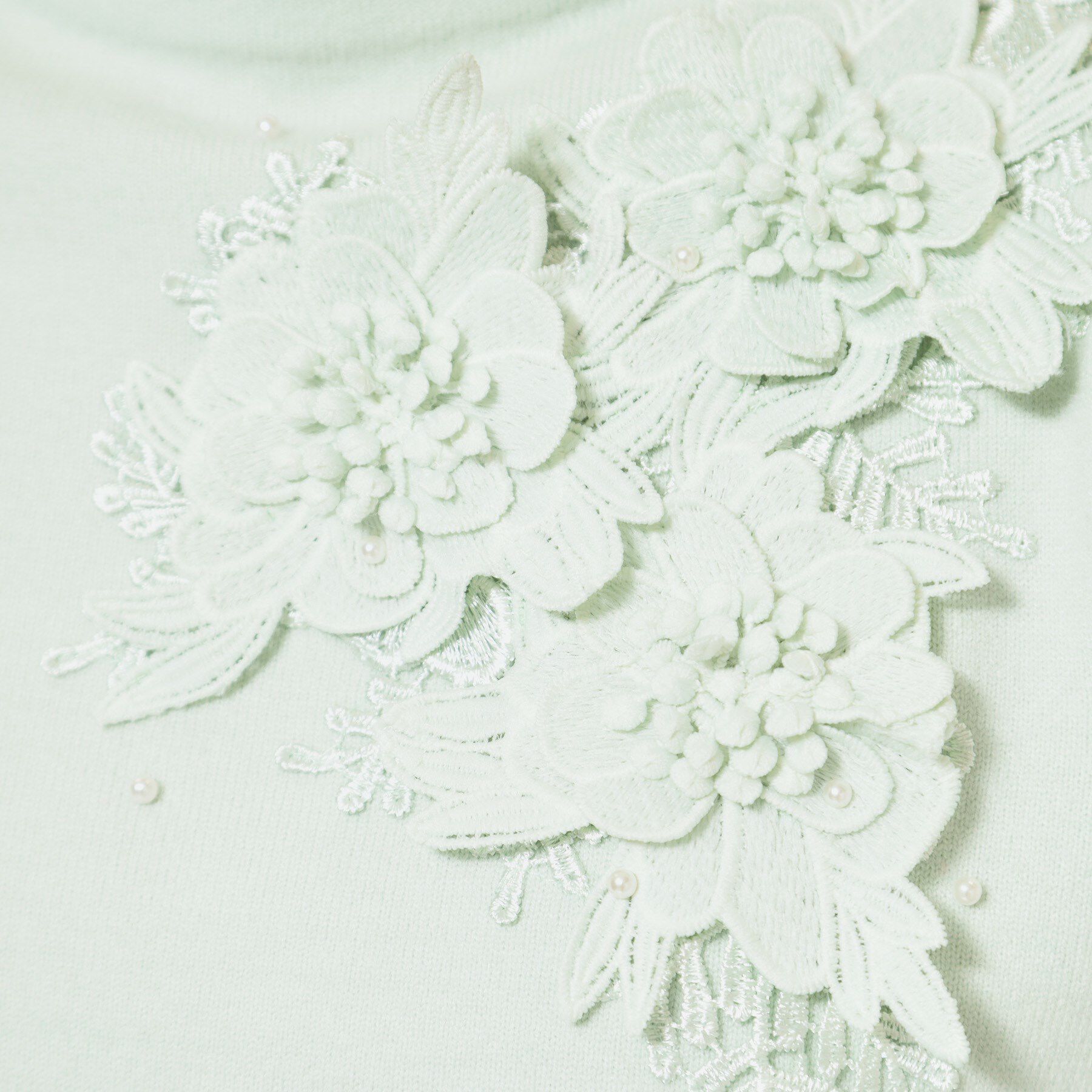 SunaUna「【洗える】ケミカルレースニット」|ニット・セーター|