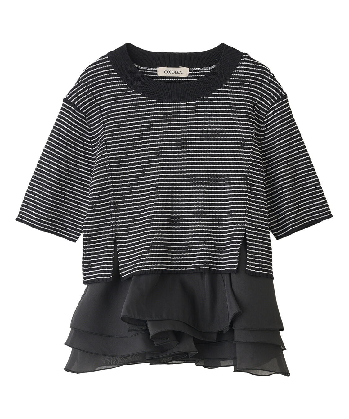 COCO DEAL「ペプラムブラウスセットニット」|シャツ・ブラウス|