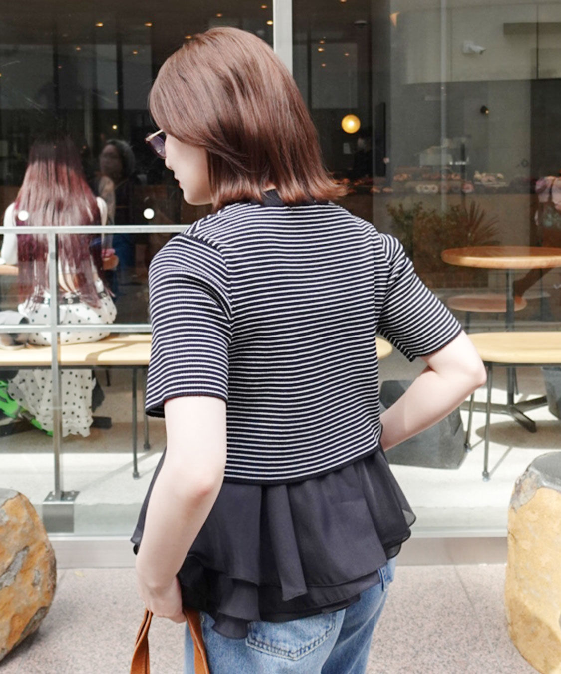 COCO DEAL「ペプラムブラウスセットニット」|シャツ・ブラウス|