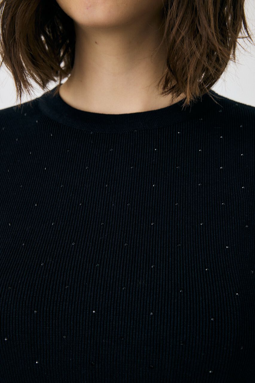 MOUSSY「RHINESTONE ニットトップス」|ニット・セーター|