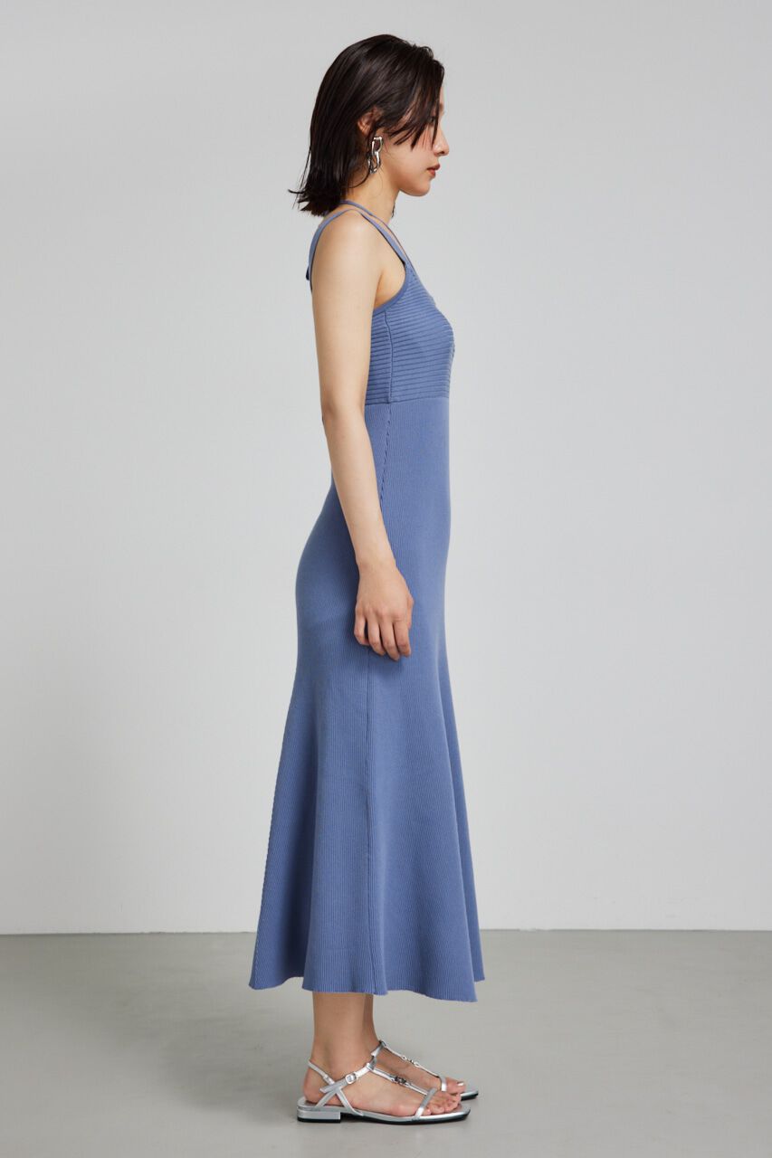 rienda「バストギャザーホルターマーメイドワンピース」|ワンピース|